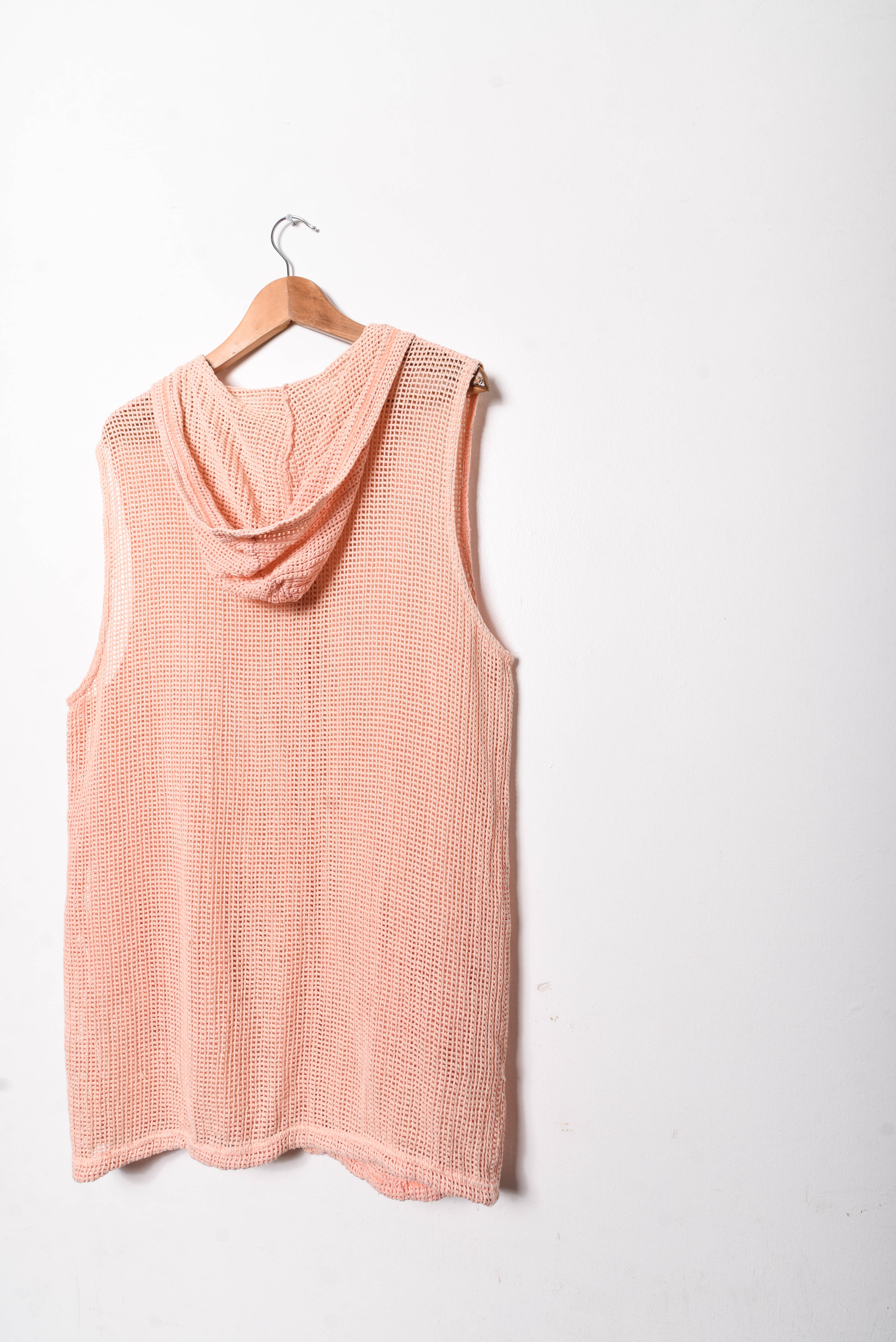 Sweater vest naranjo pastel 90s