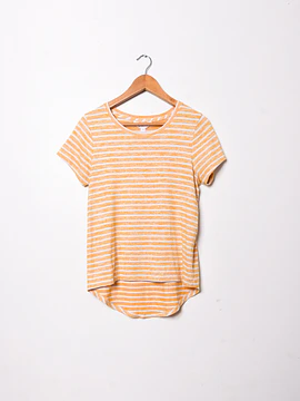 Polera amarilla rayada