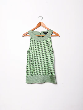 Top verde silk y2k
