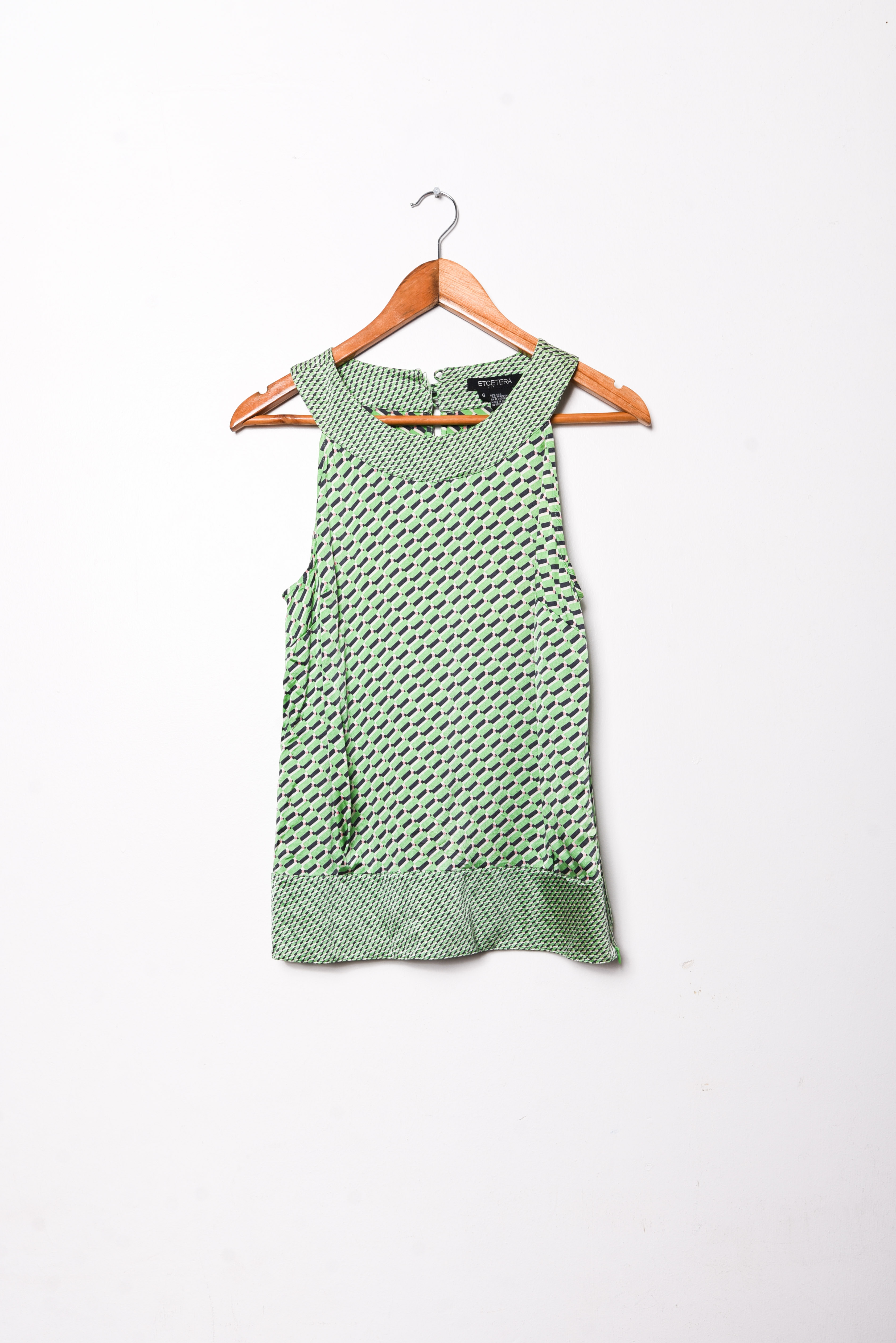 Top verde silk y2k