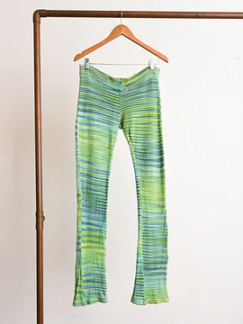 Pantalón tejido rayado 70s