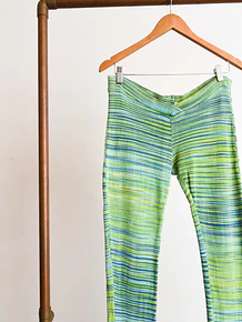 Pantalón tejido rayado 70s