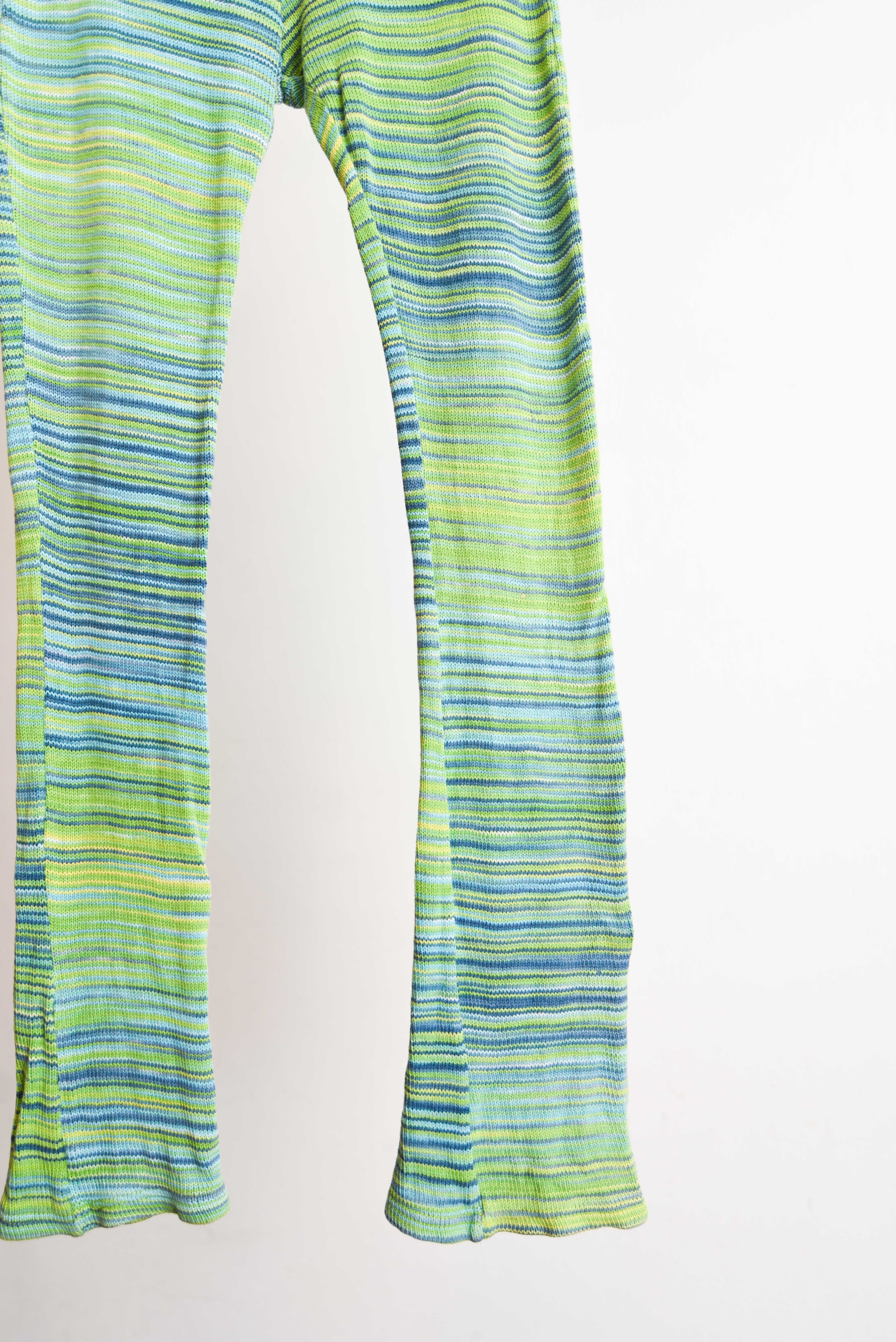Pantalón tejido rayado 70s