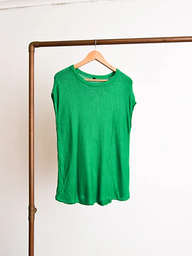 Top tejido green