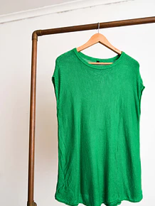 Top tejido green