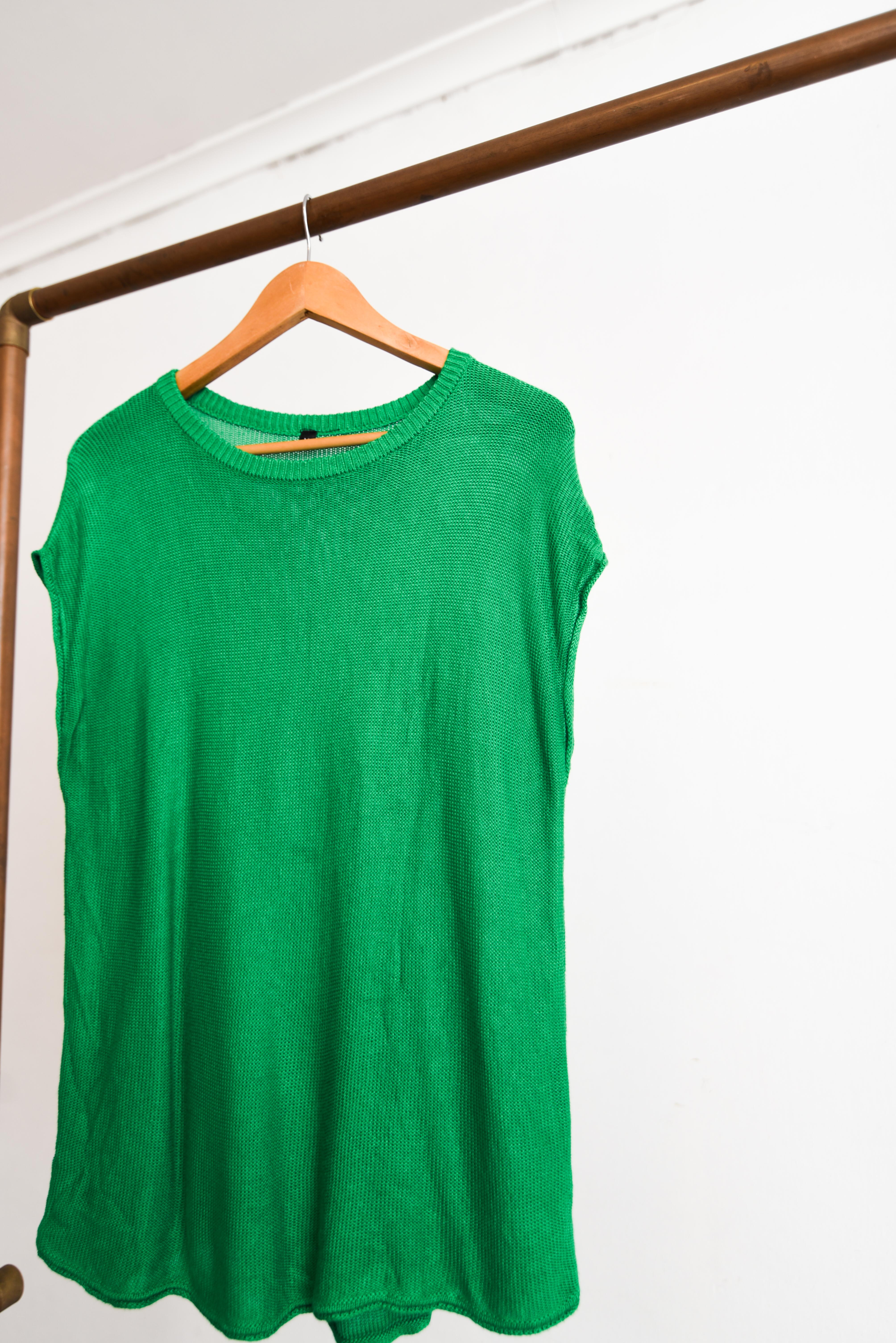 Top tejido green