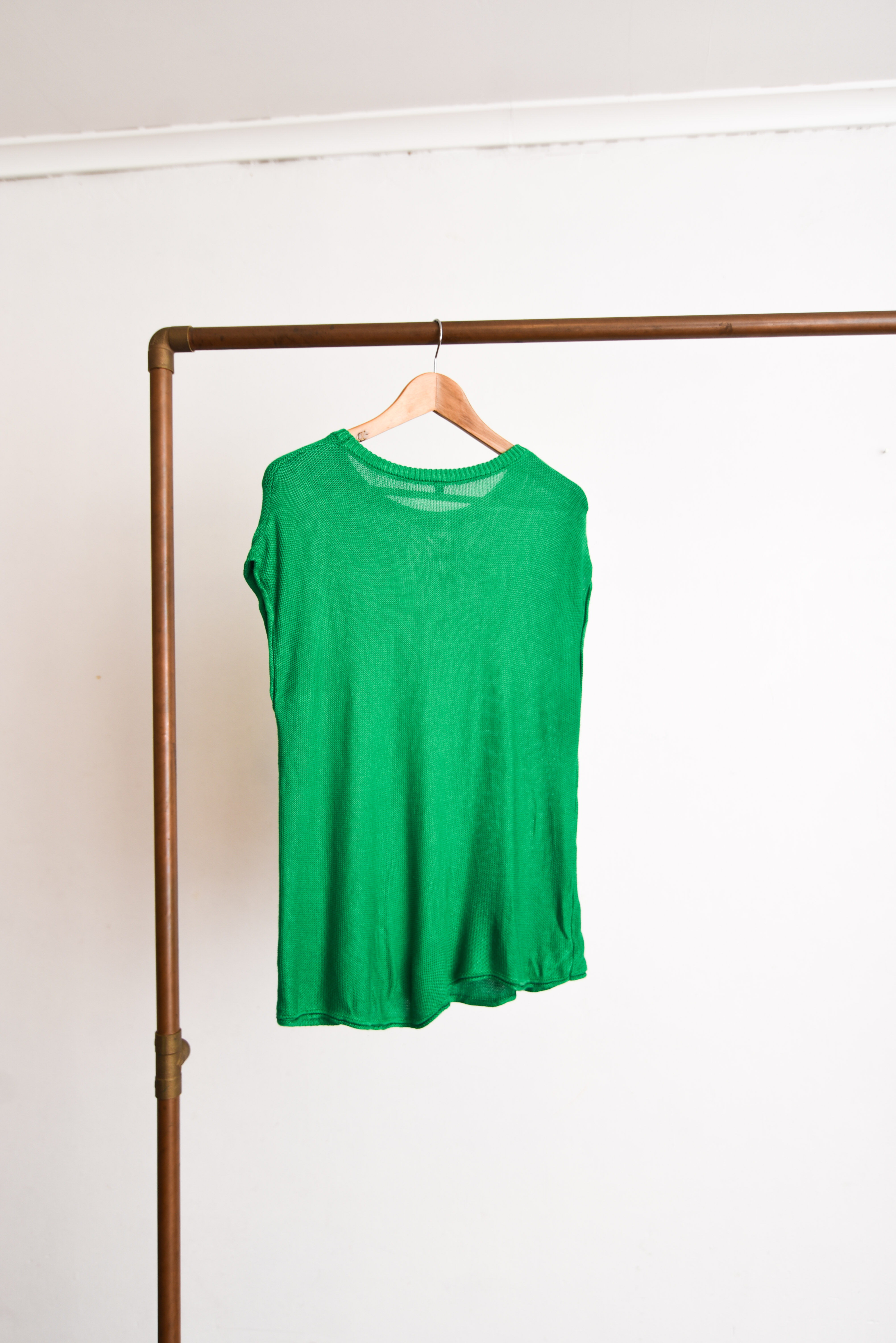 Top tejido green