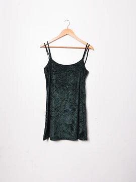Slipdress verde plush 90s