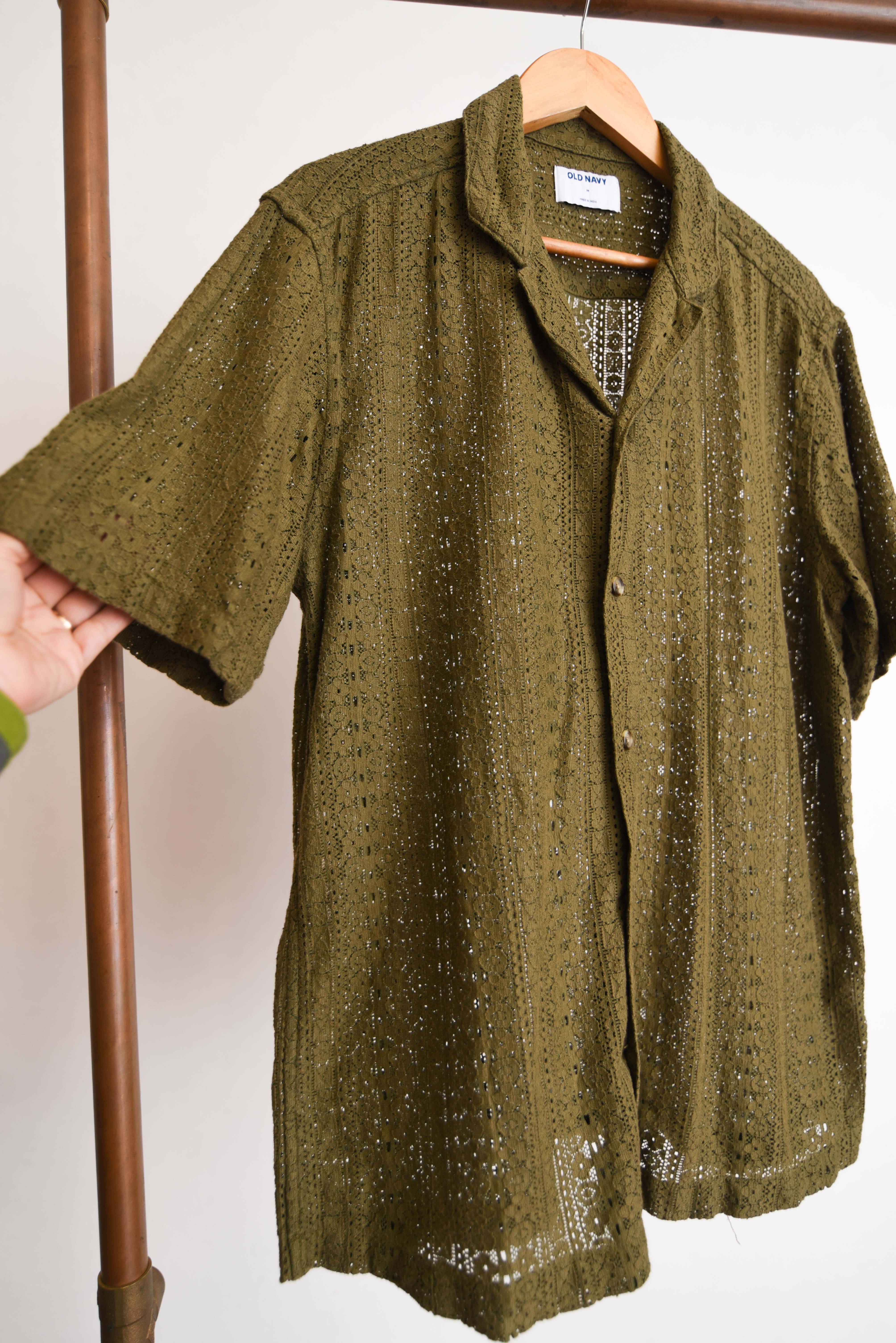 Camisa verde encaje