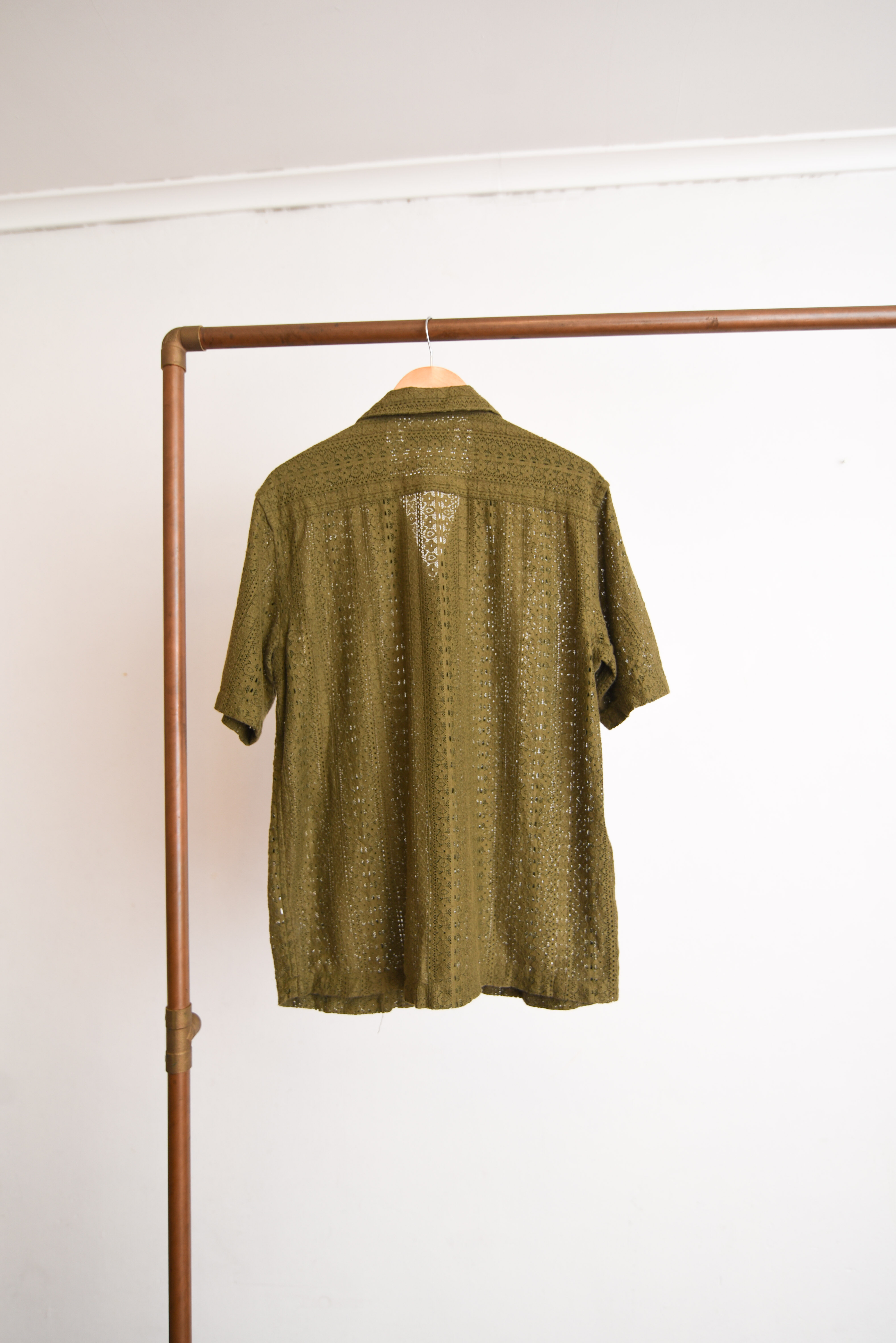 Camisa verde encaje
