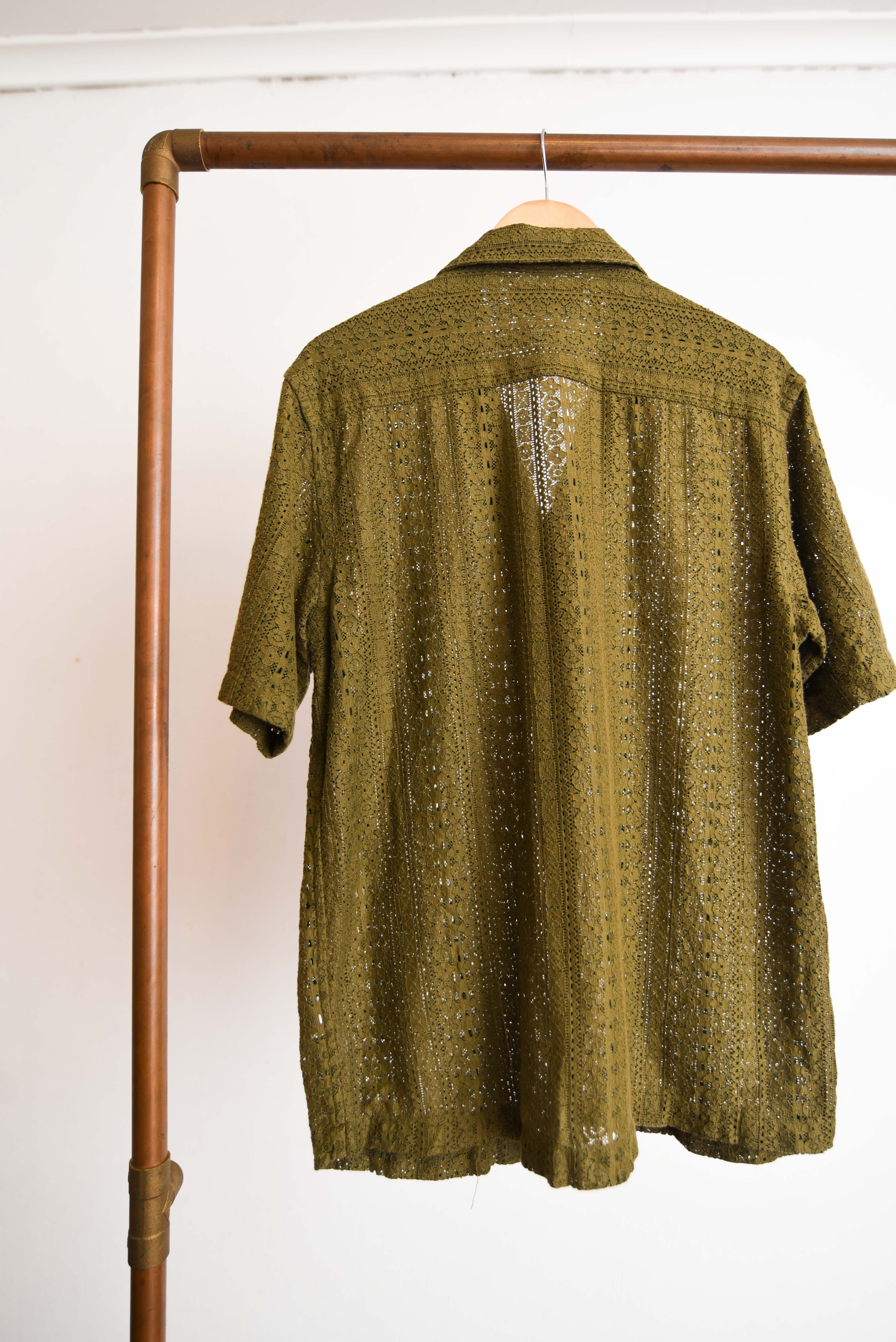 Camisa verde encaje