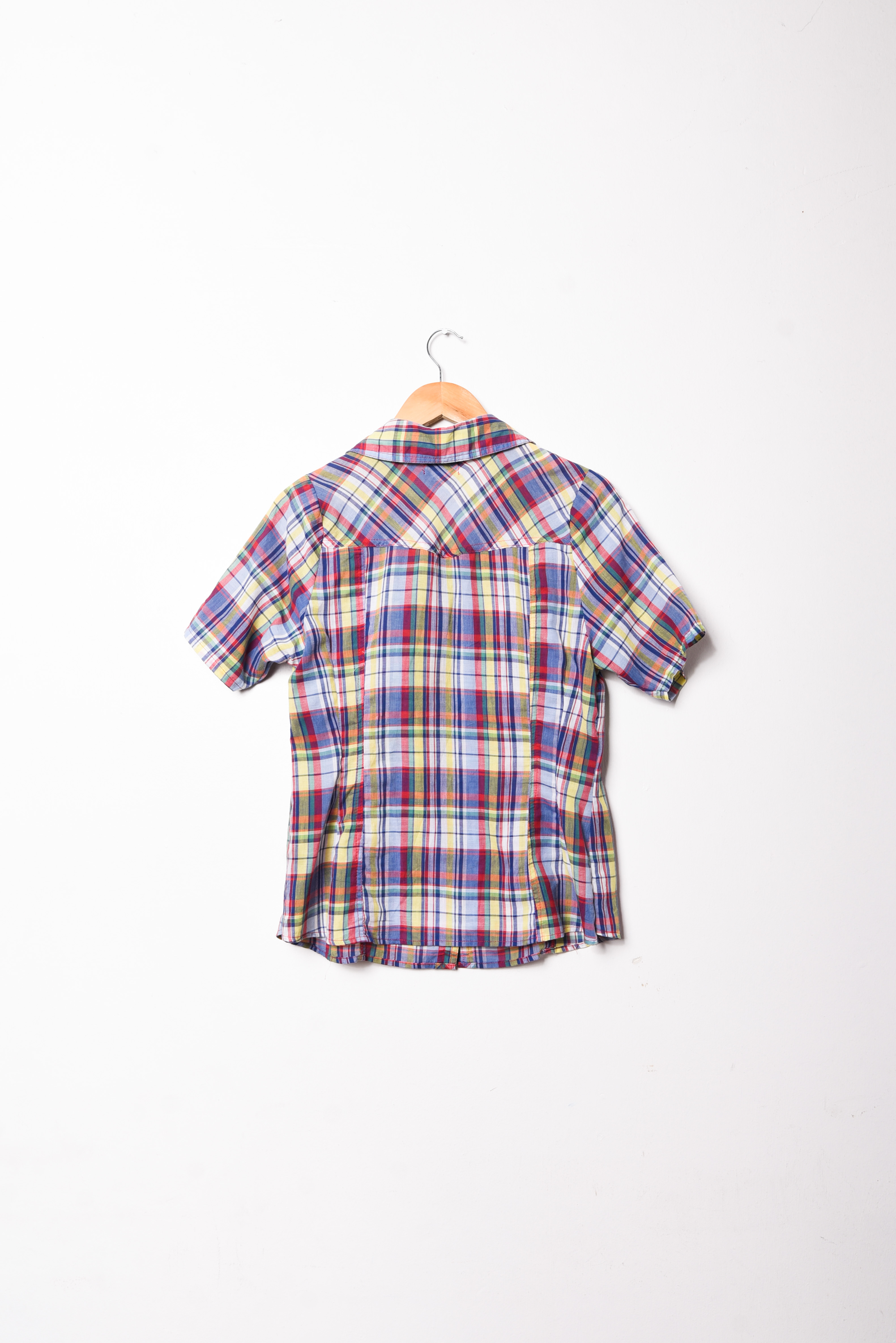 Camisa tartán multicolor 90s