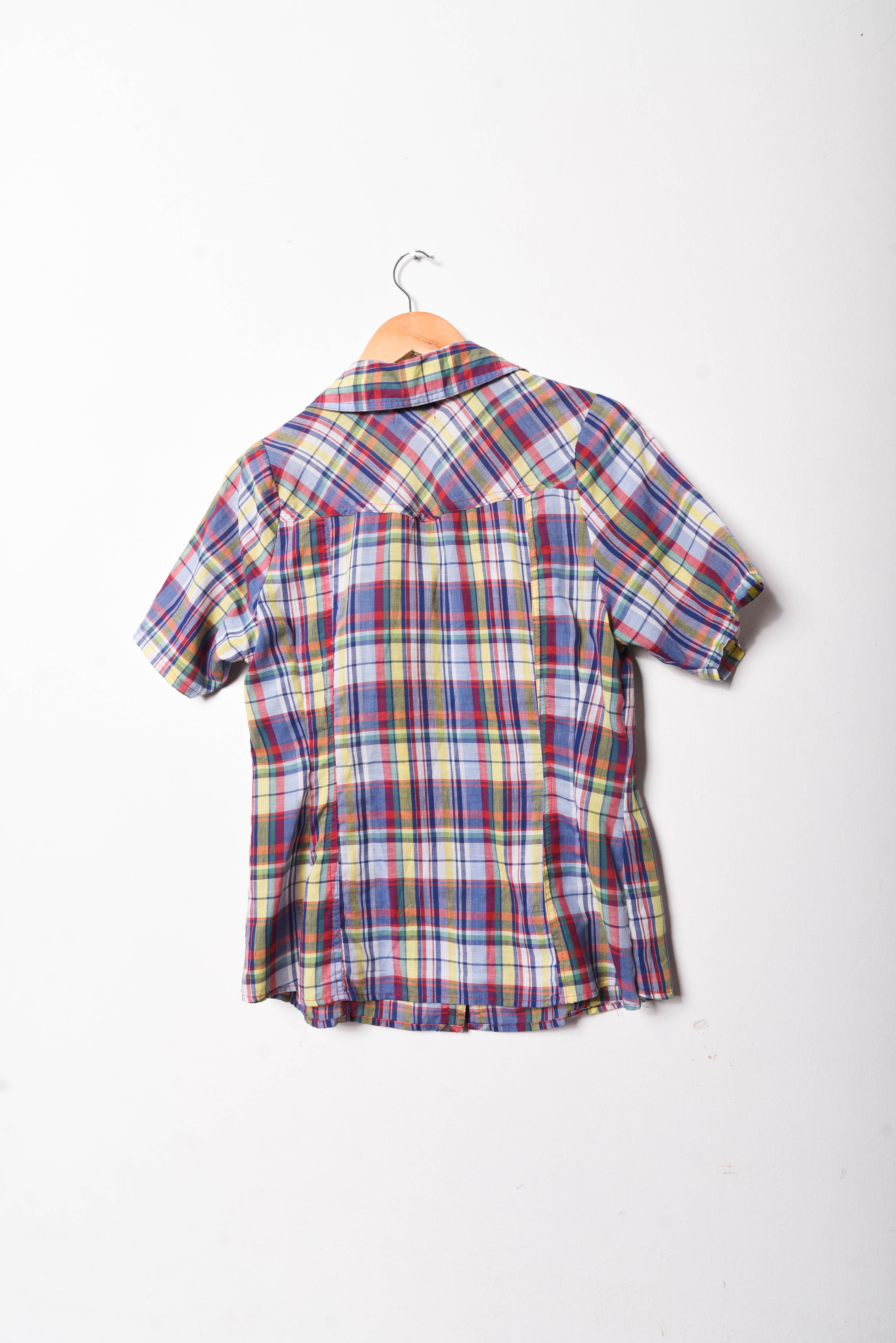 Camisa tartán multicolor 90s