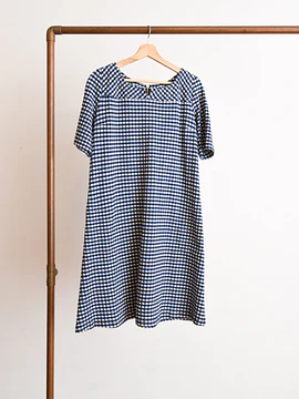 Vestido blue gingham