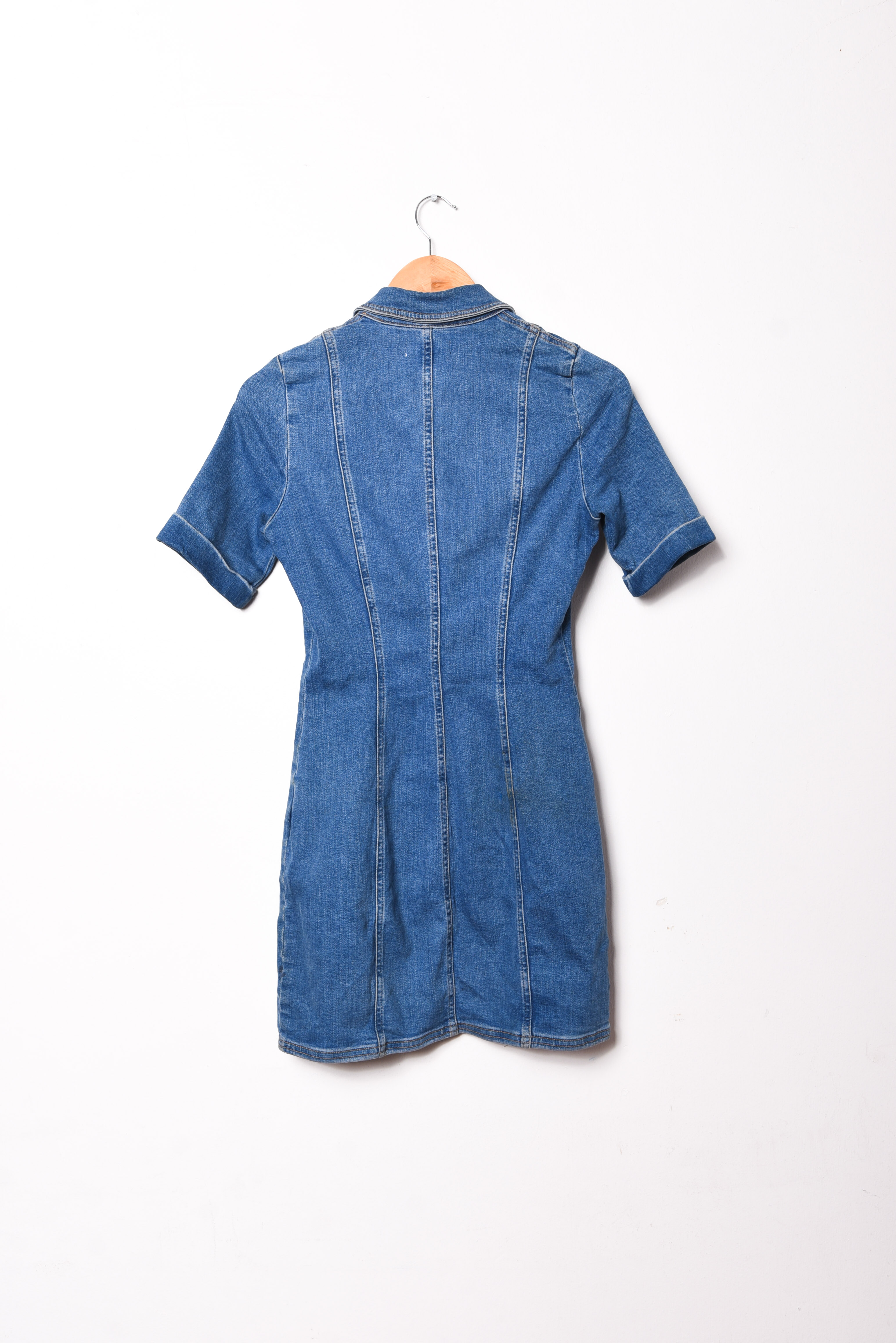 Vestido camisero denim petite