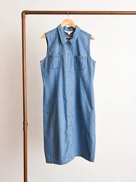 Vestido vintage camisero midi