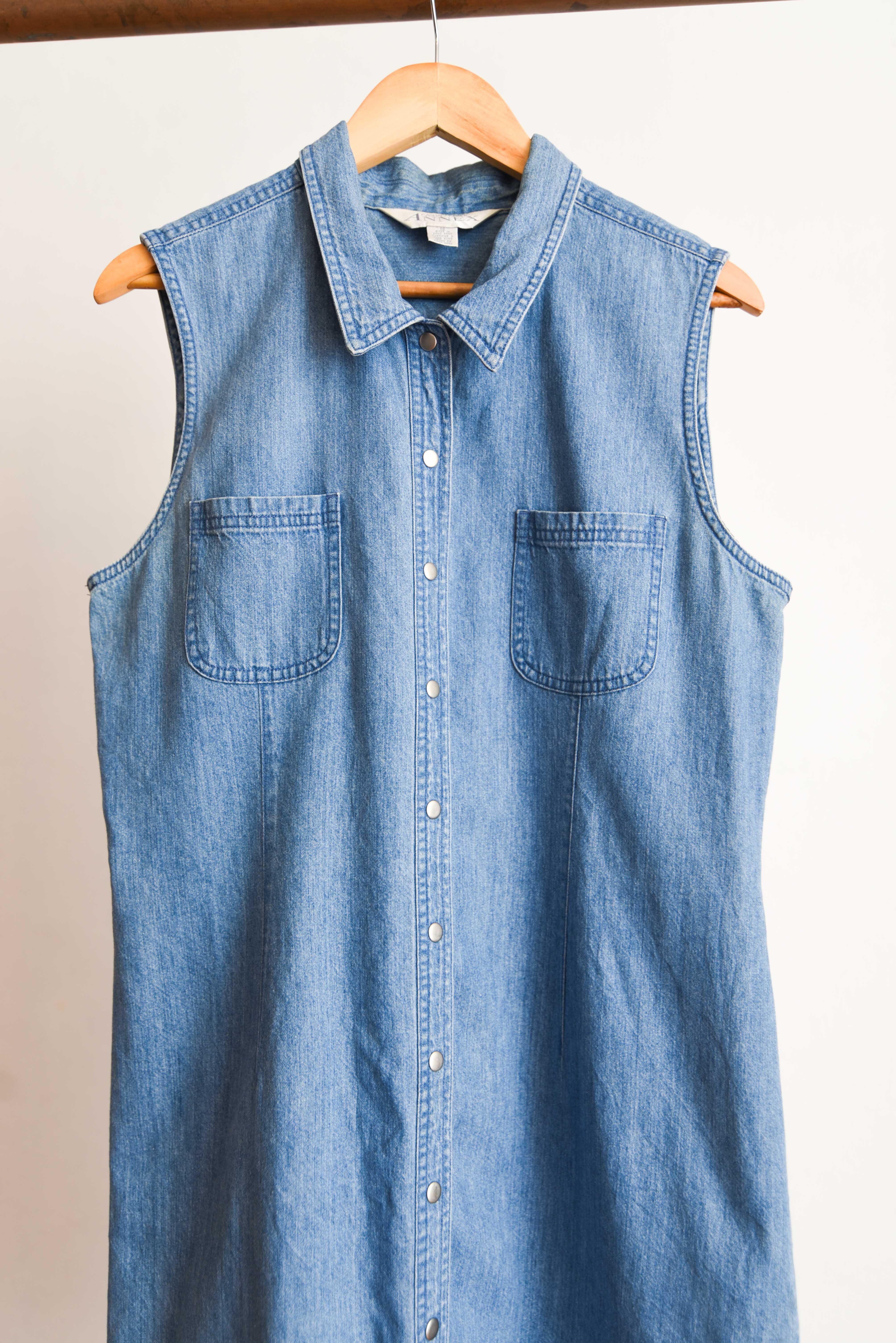 Vestido vintage camisero midi