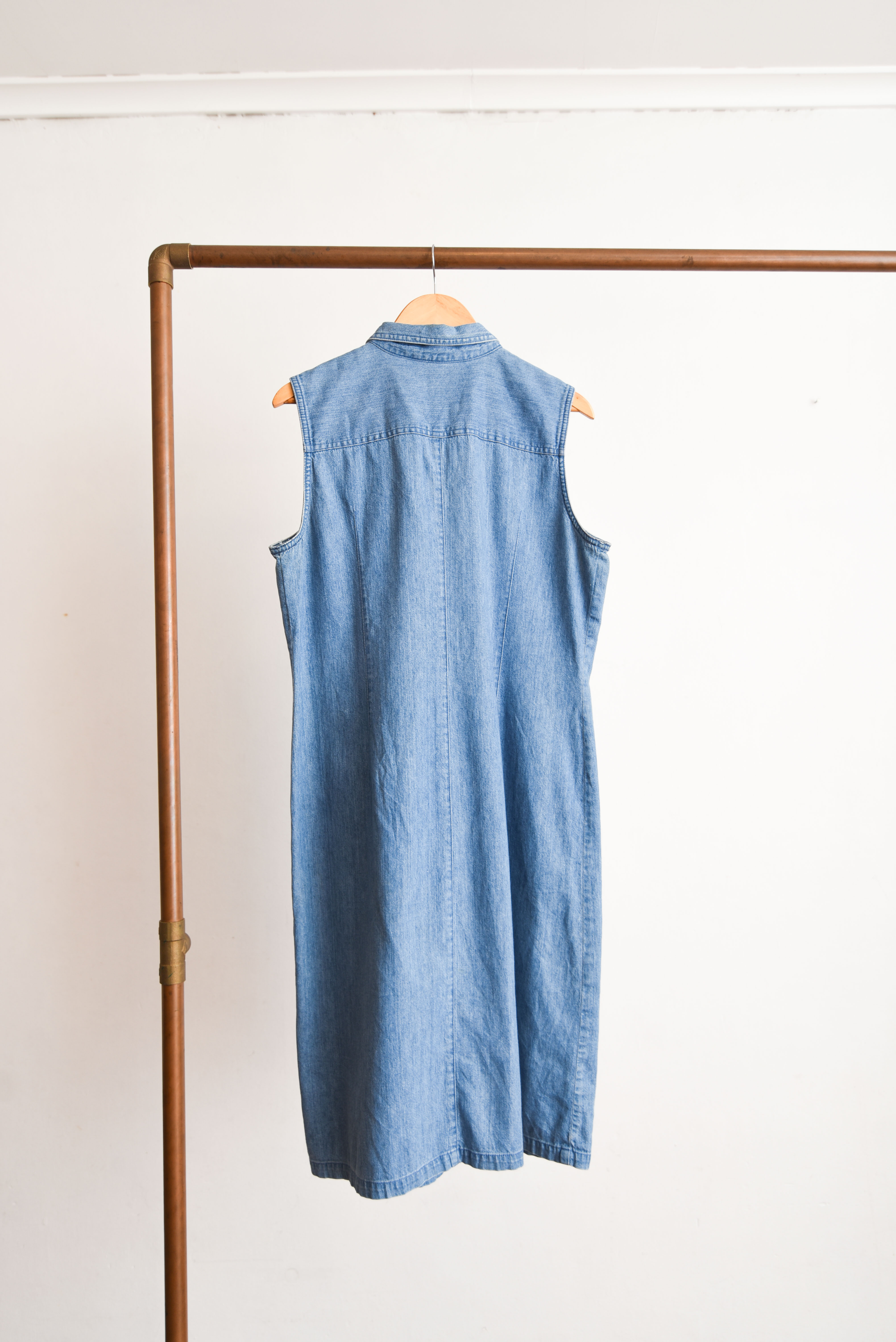 Vestido vintage camisero midi