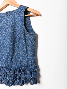 Top denim floral Ralph Lauren