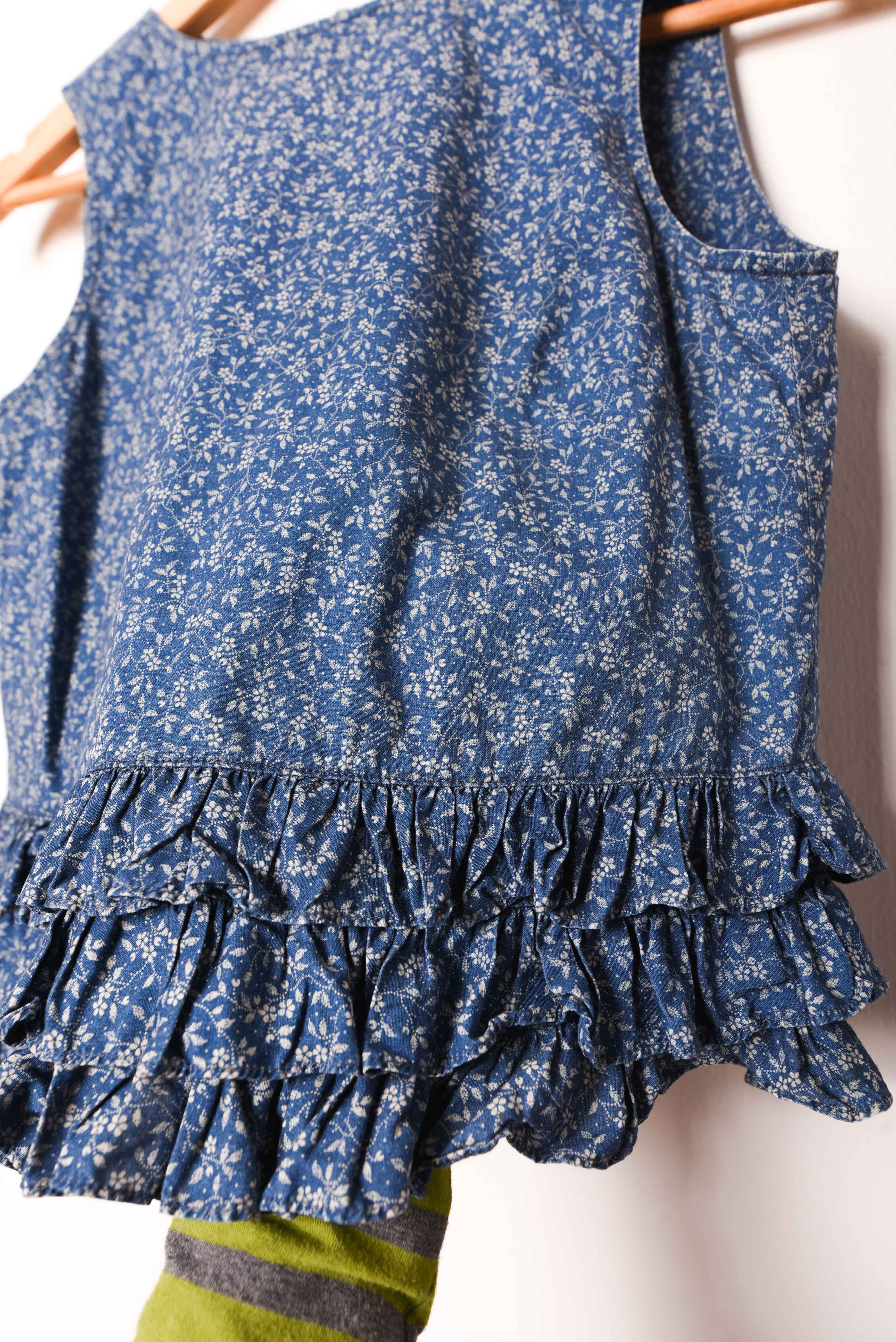 Top denim floral Ralph Lauren