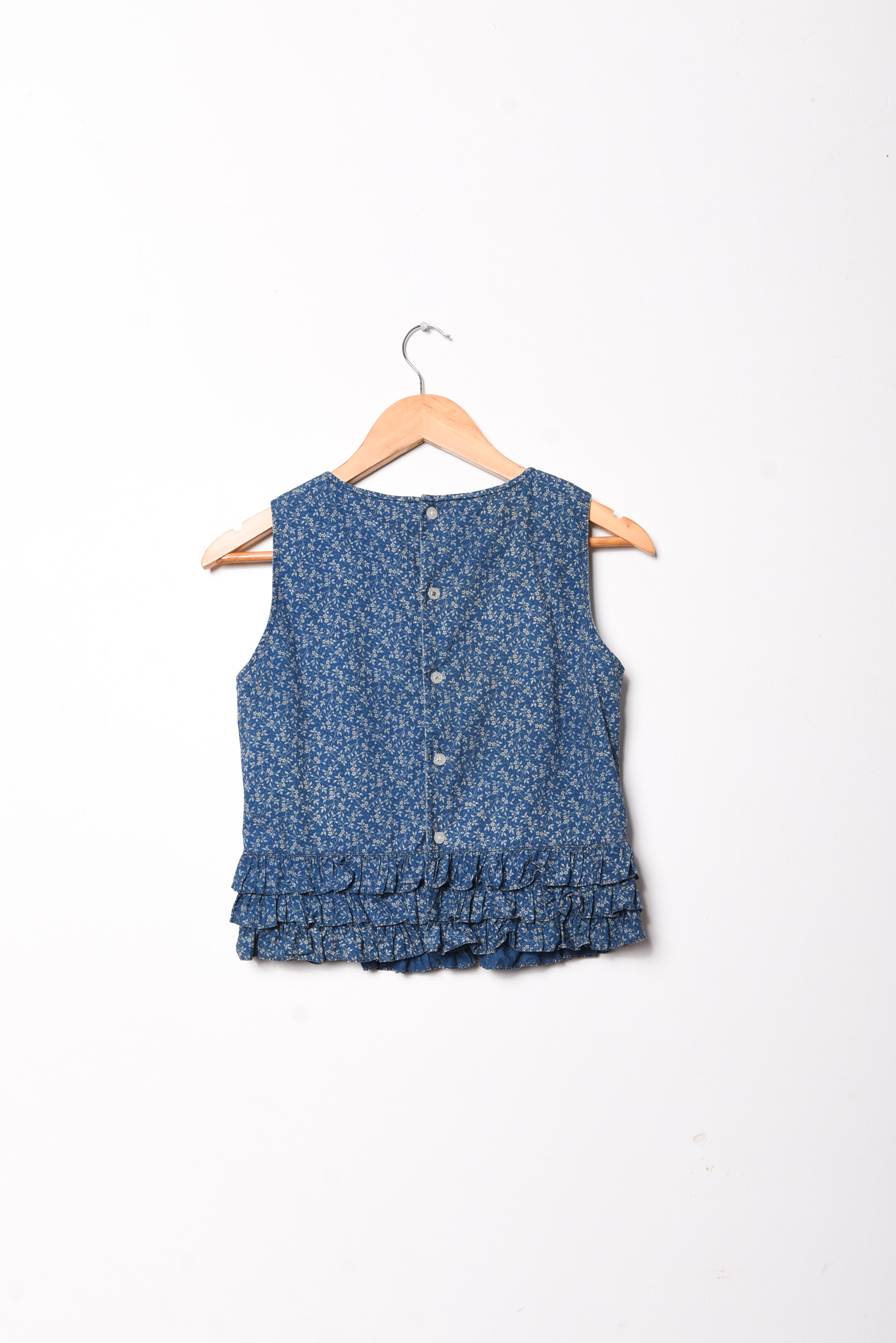 Top denim floral Ralph Lauren