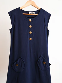 Vestido azul marinero golden