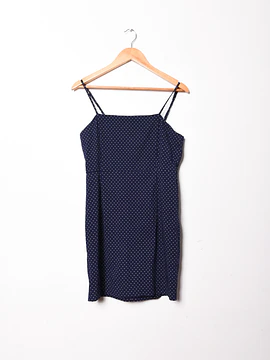 Vestido blue mini dots