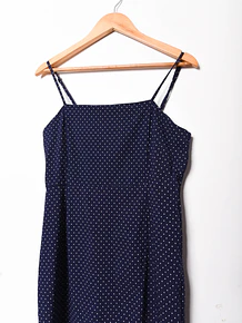 Vestido blue mini dots