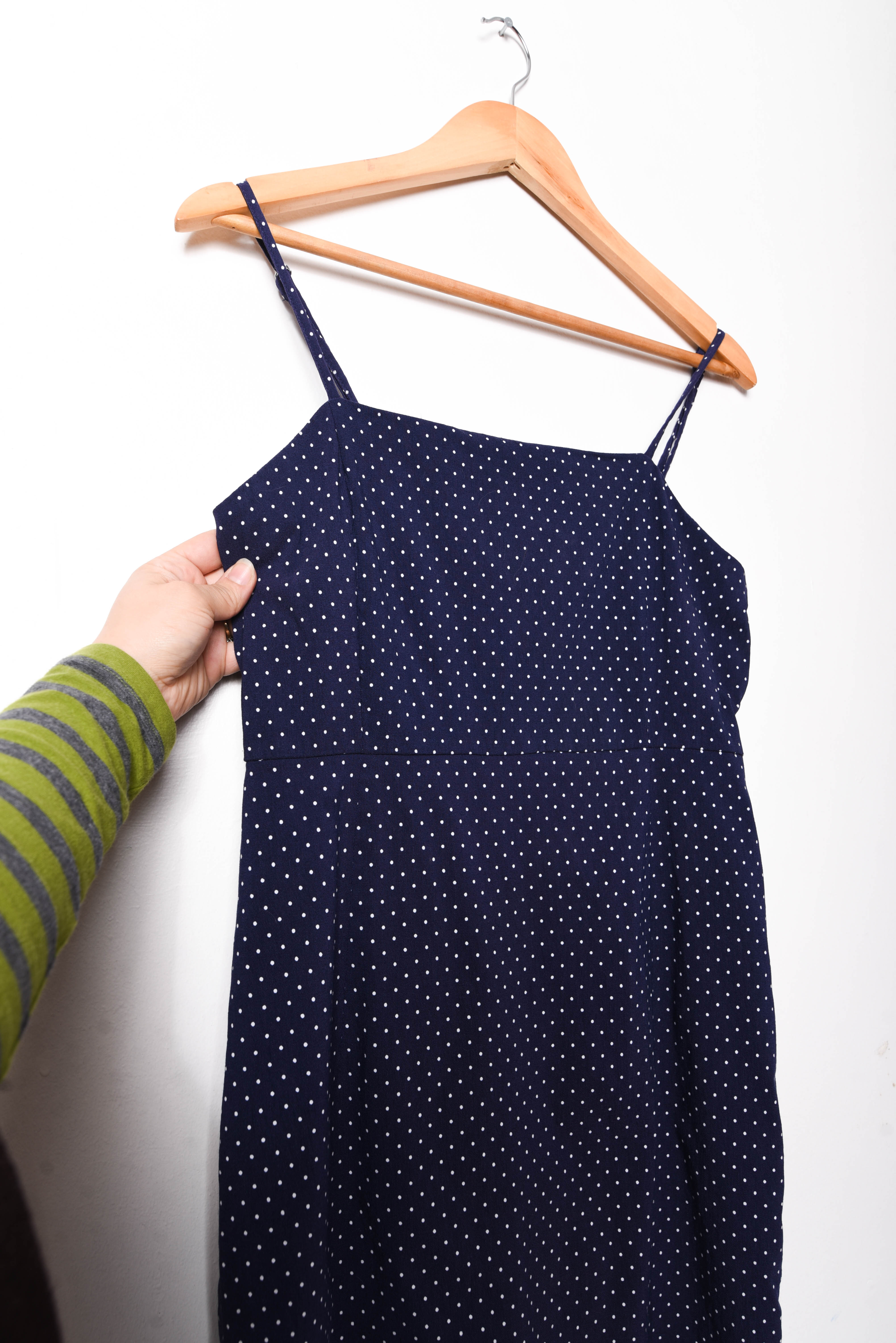 Vestido blue mini dots