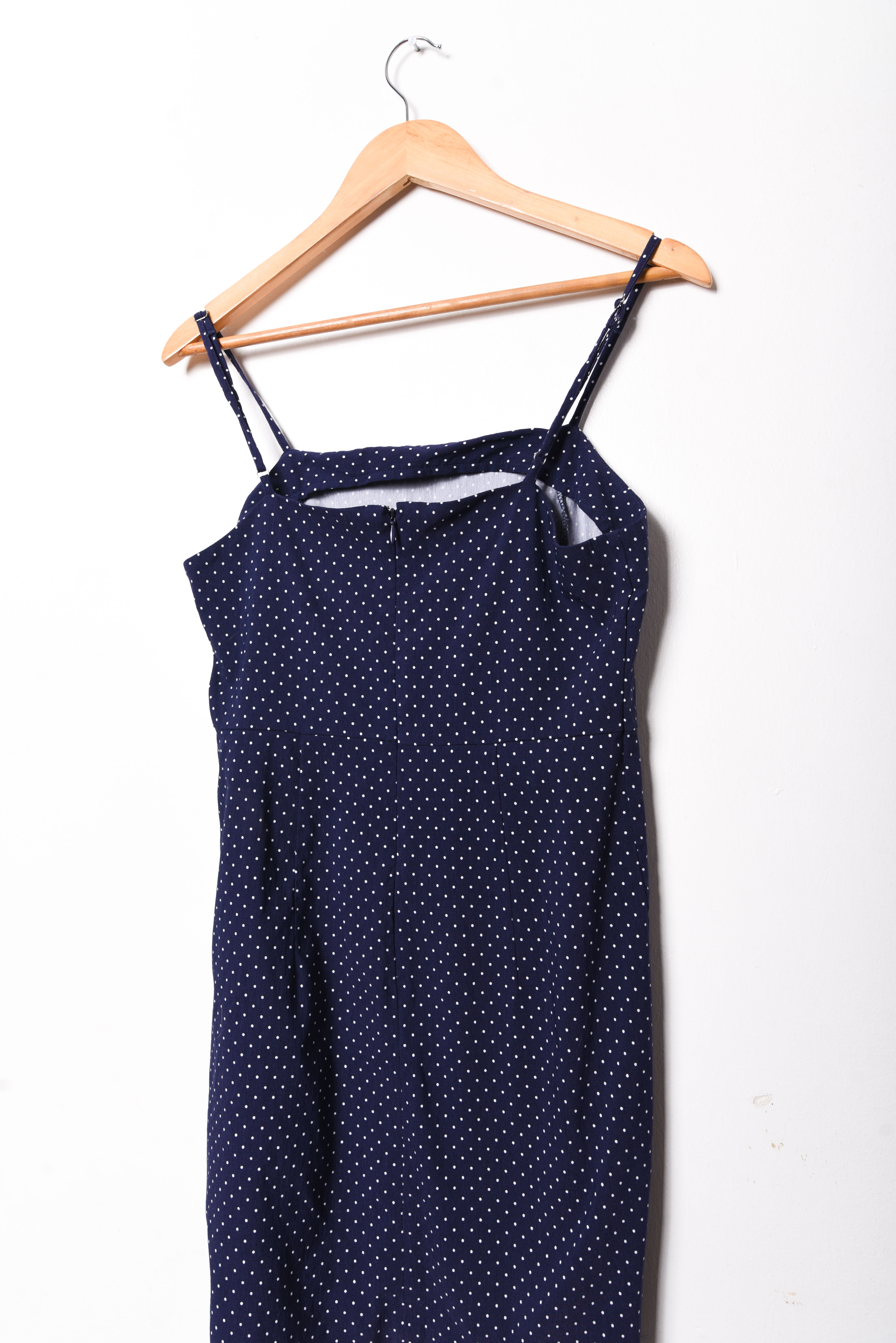 Vestido blue mini dots