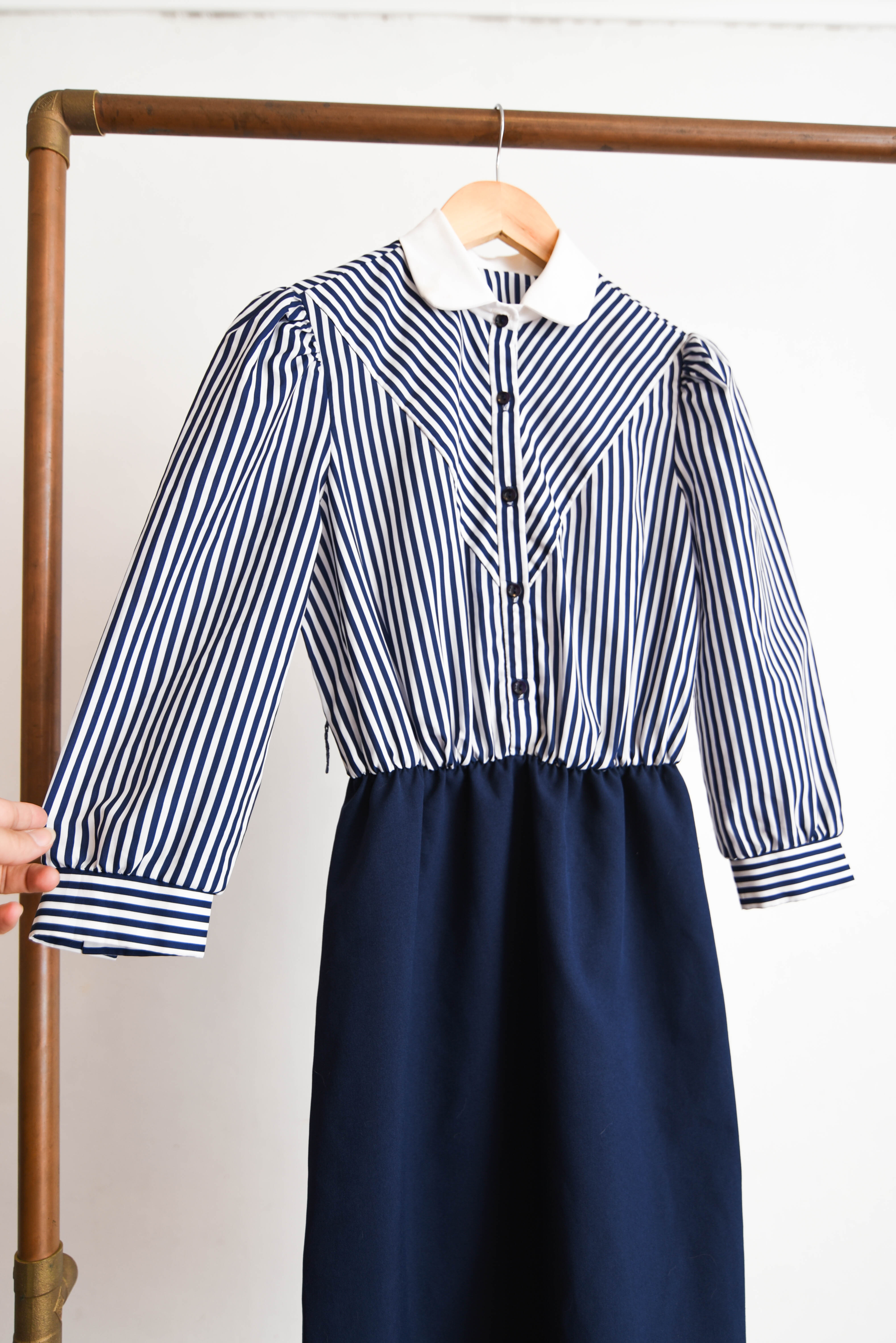 Vestido marinero peter pan vintage