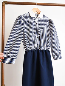 Vestido marinero peter pan vintage