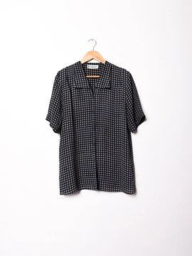 Blusa azul navy vntg gemas