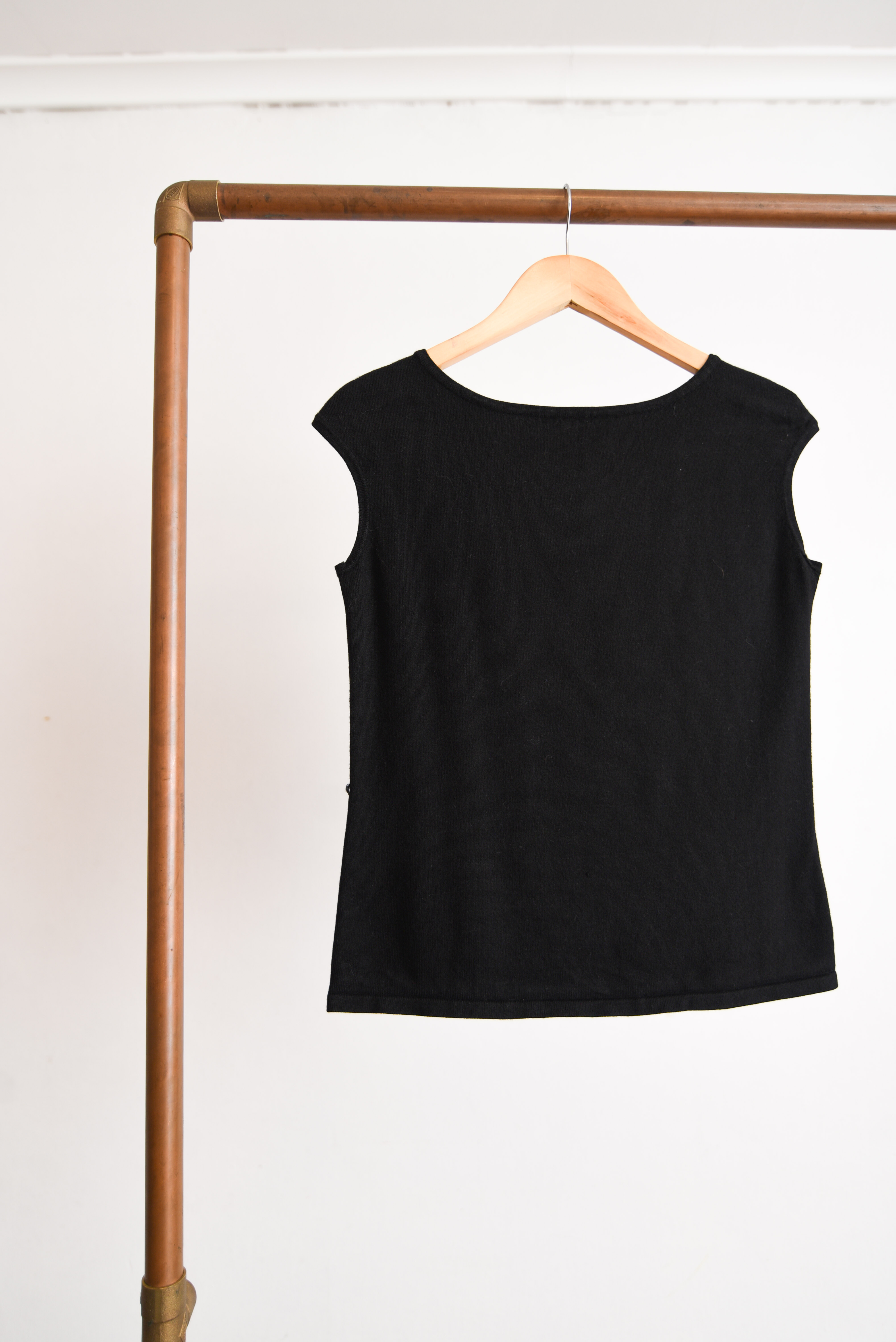 Top tejido black 90s