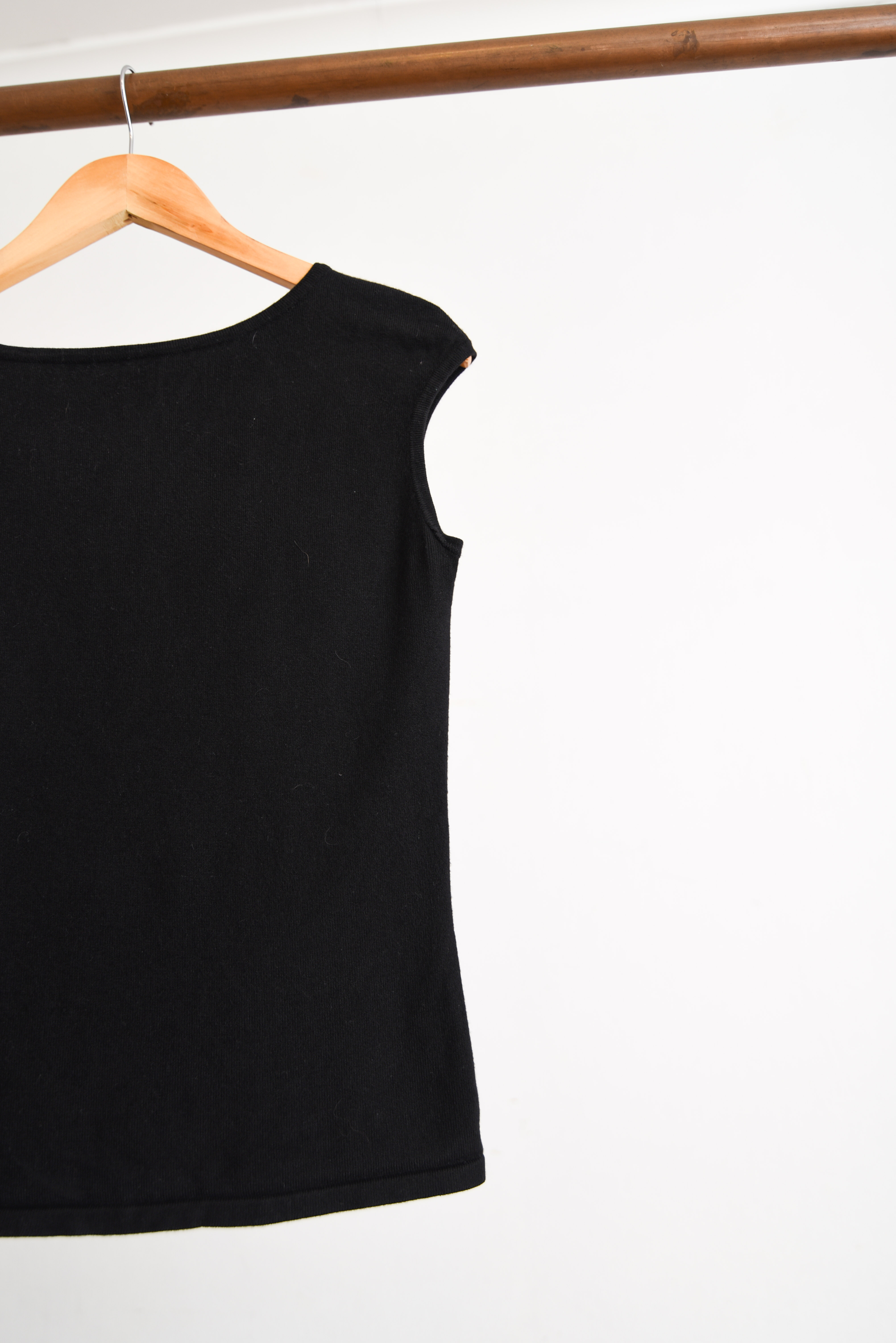 Top tejido black 90s