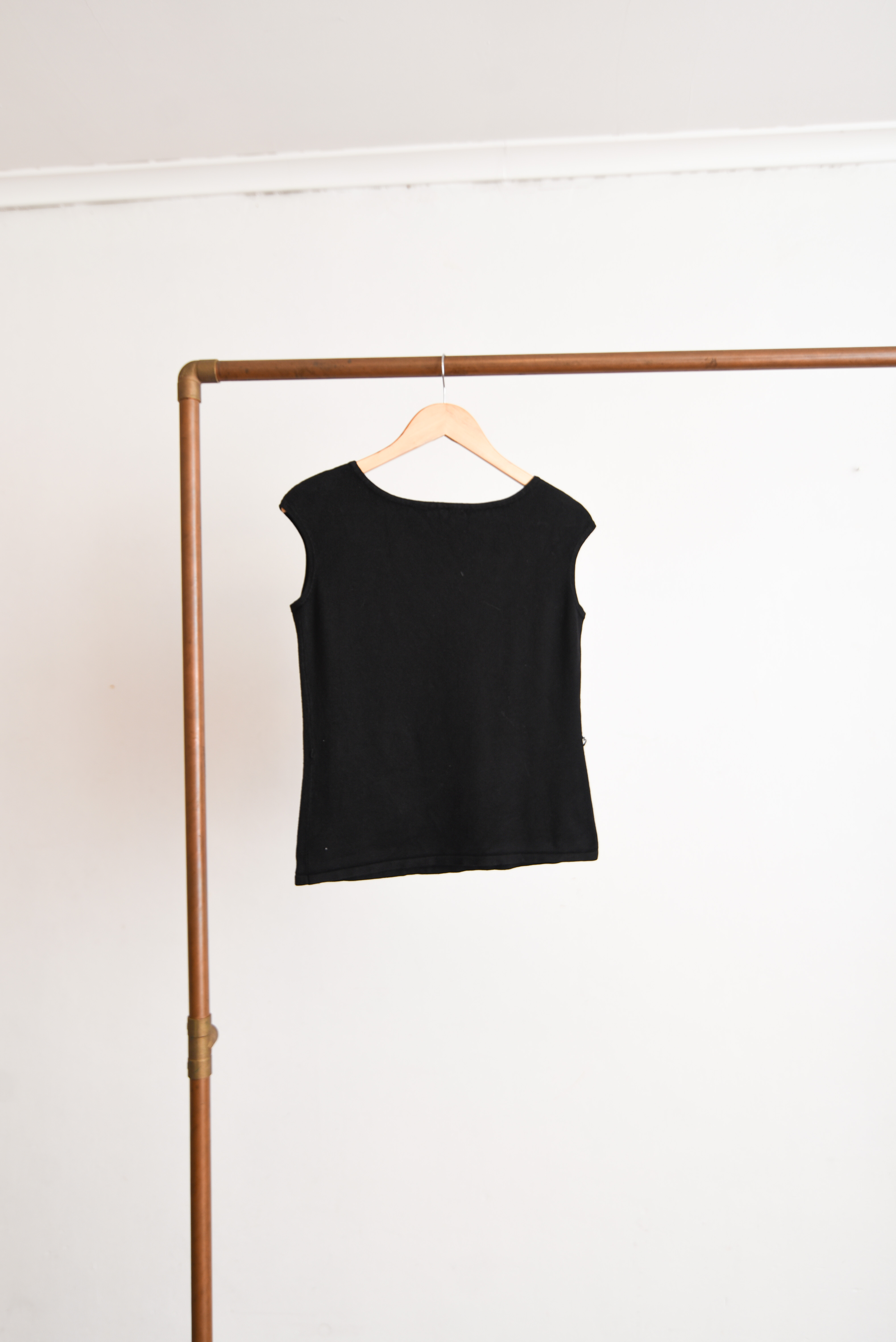 Top tejido black 90s