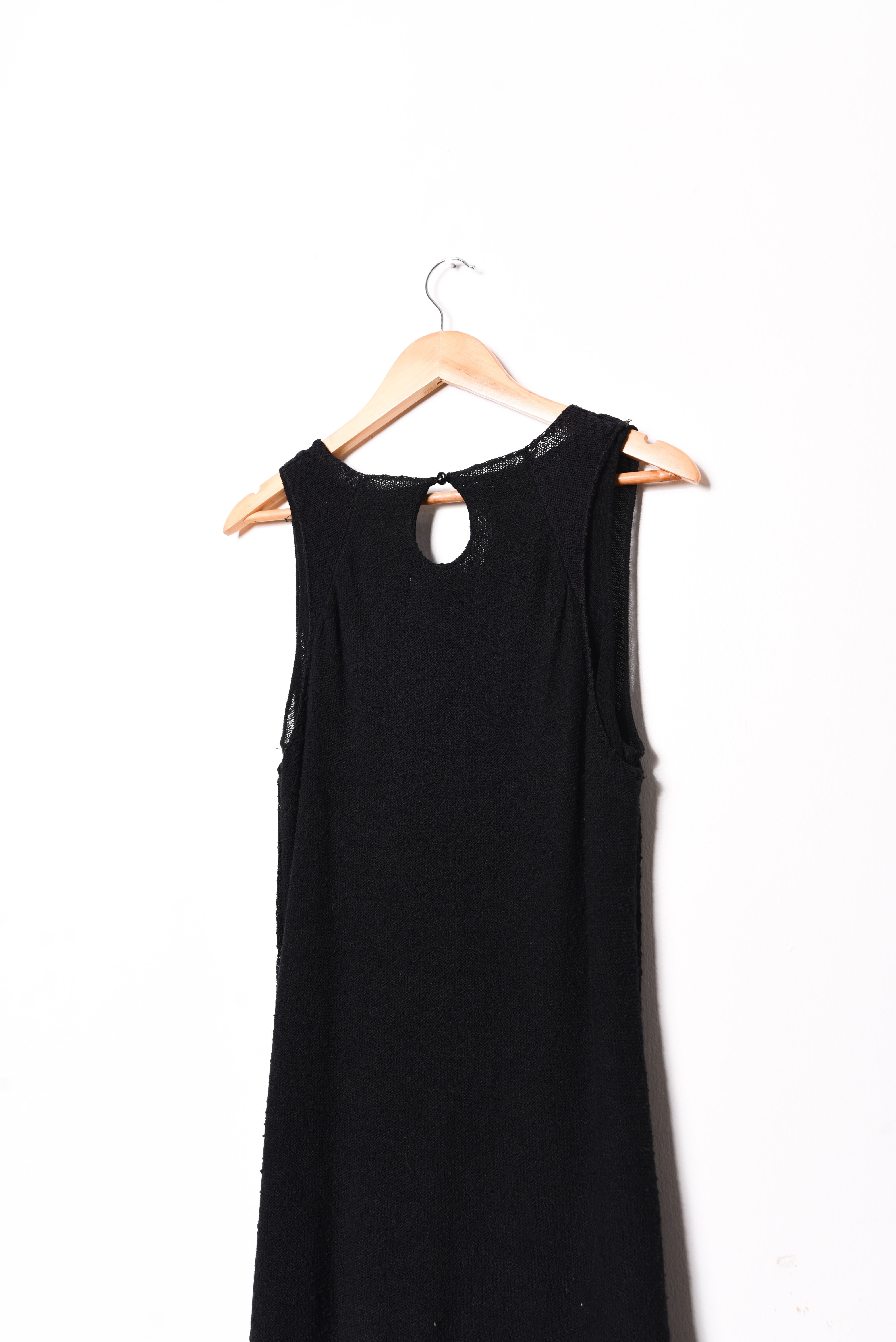 Mini vestido negro tejido 90s