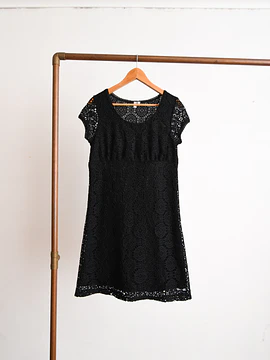 Vestido tejido black retro vibes