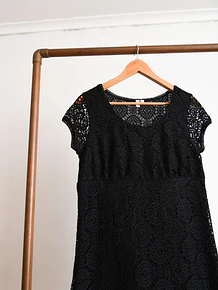 Vestido tejido black retro vibes