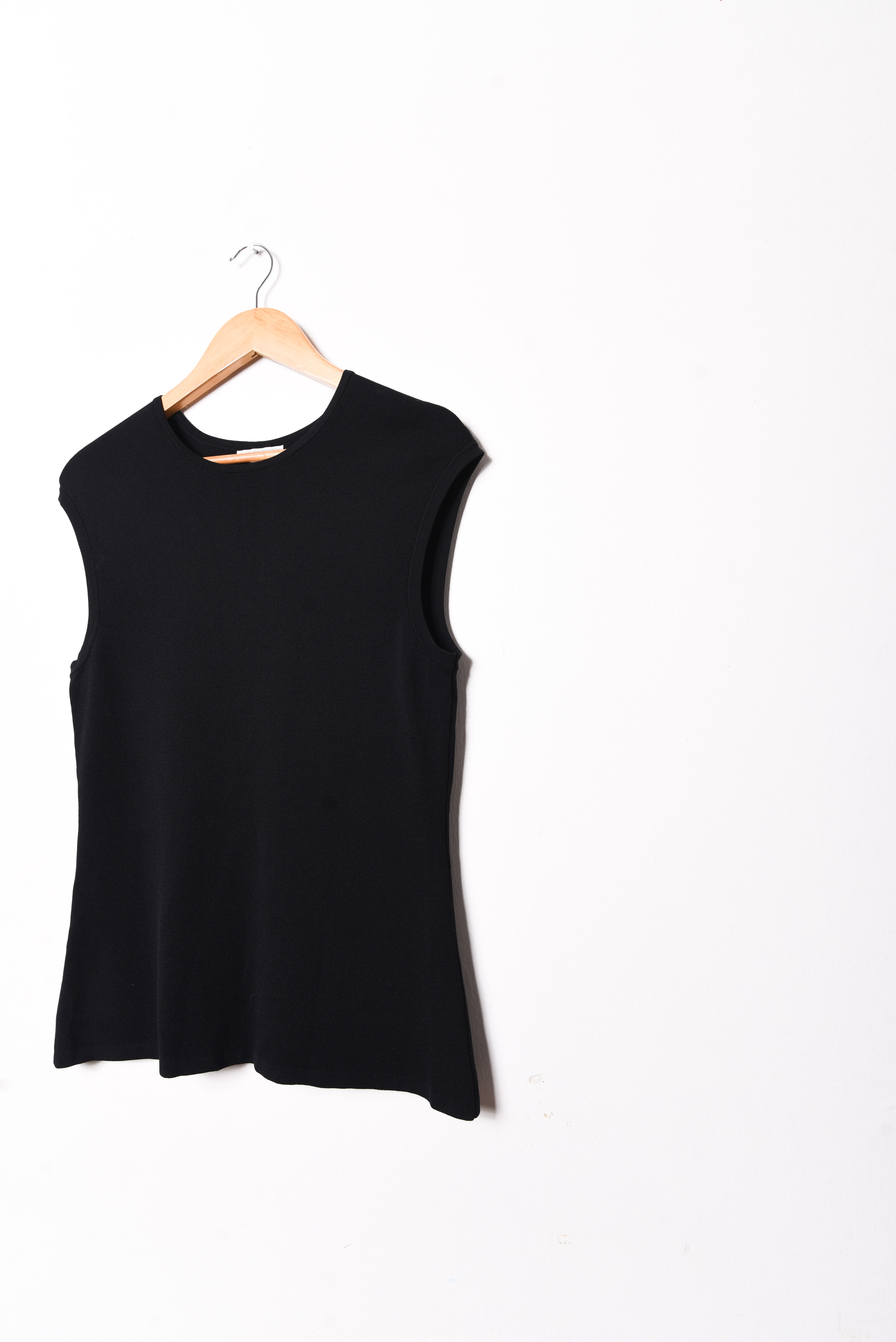 Top black tejido y2k