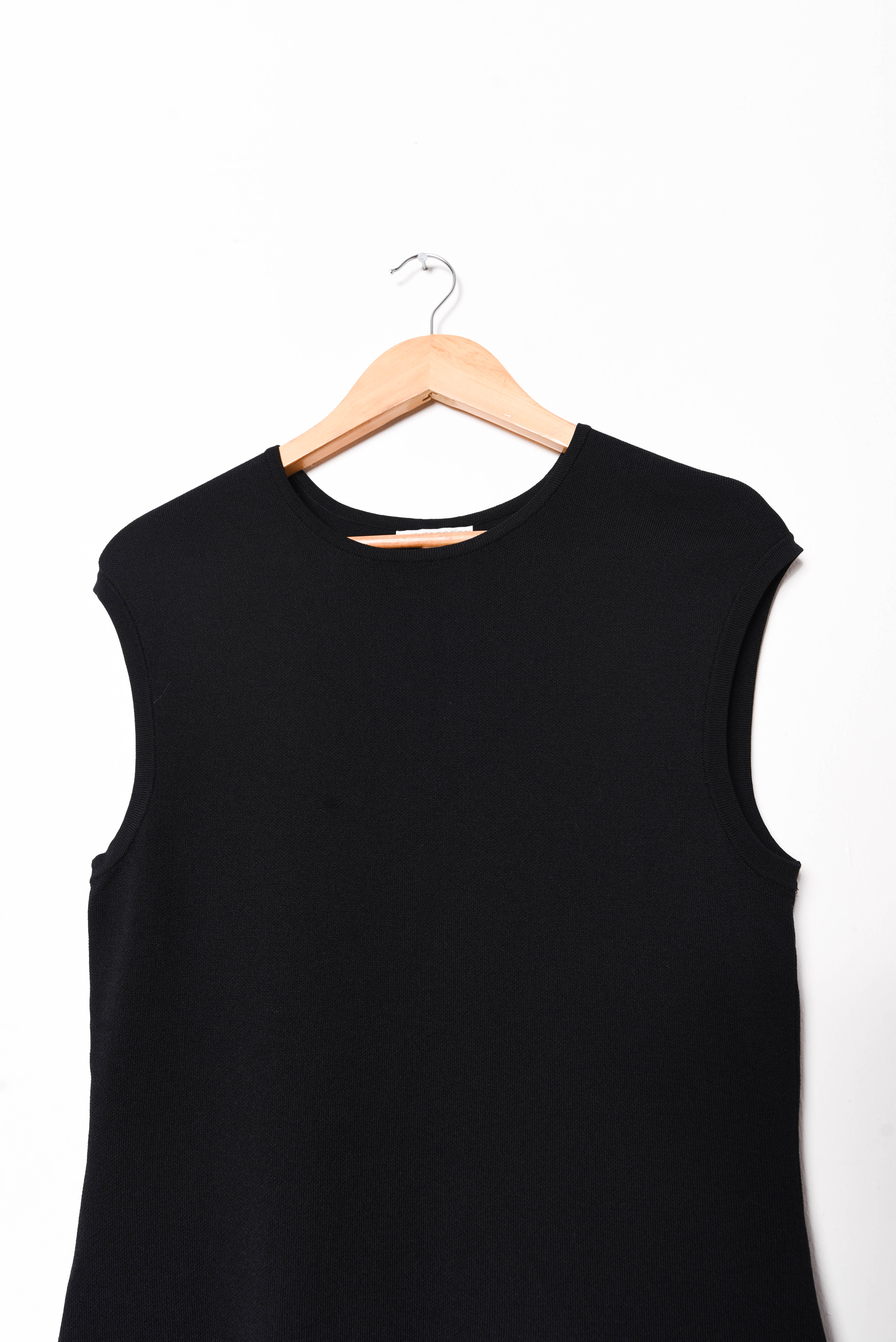 Top black tejido y2k