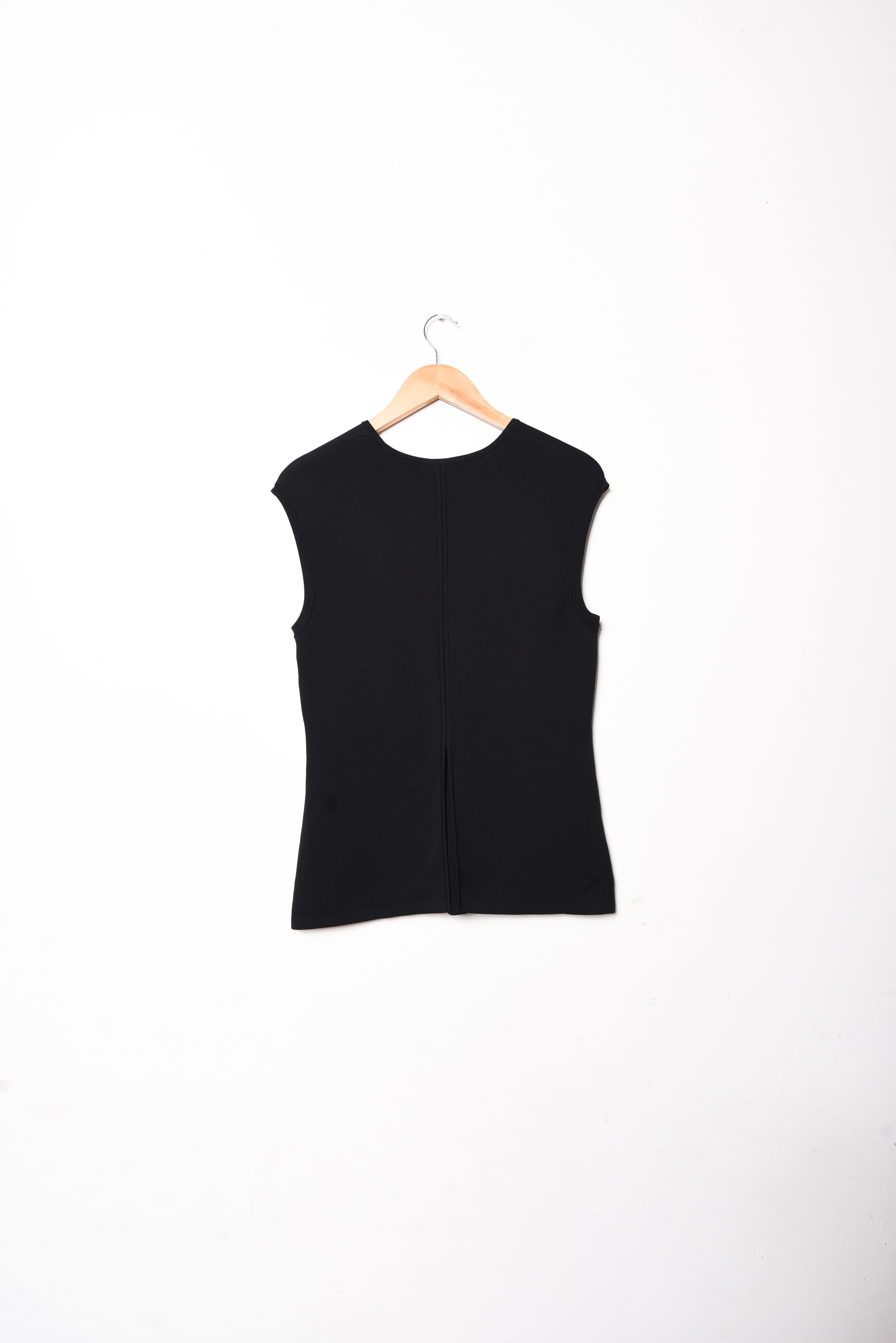 Top black tejido y2k