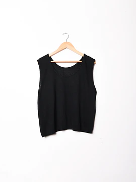 Top tejido 90s black