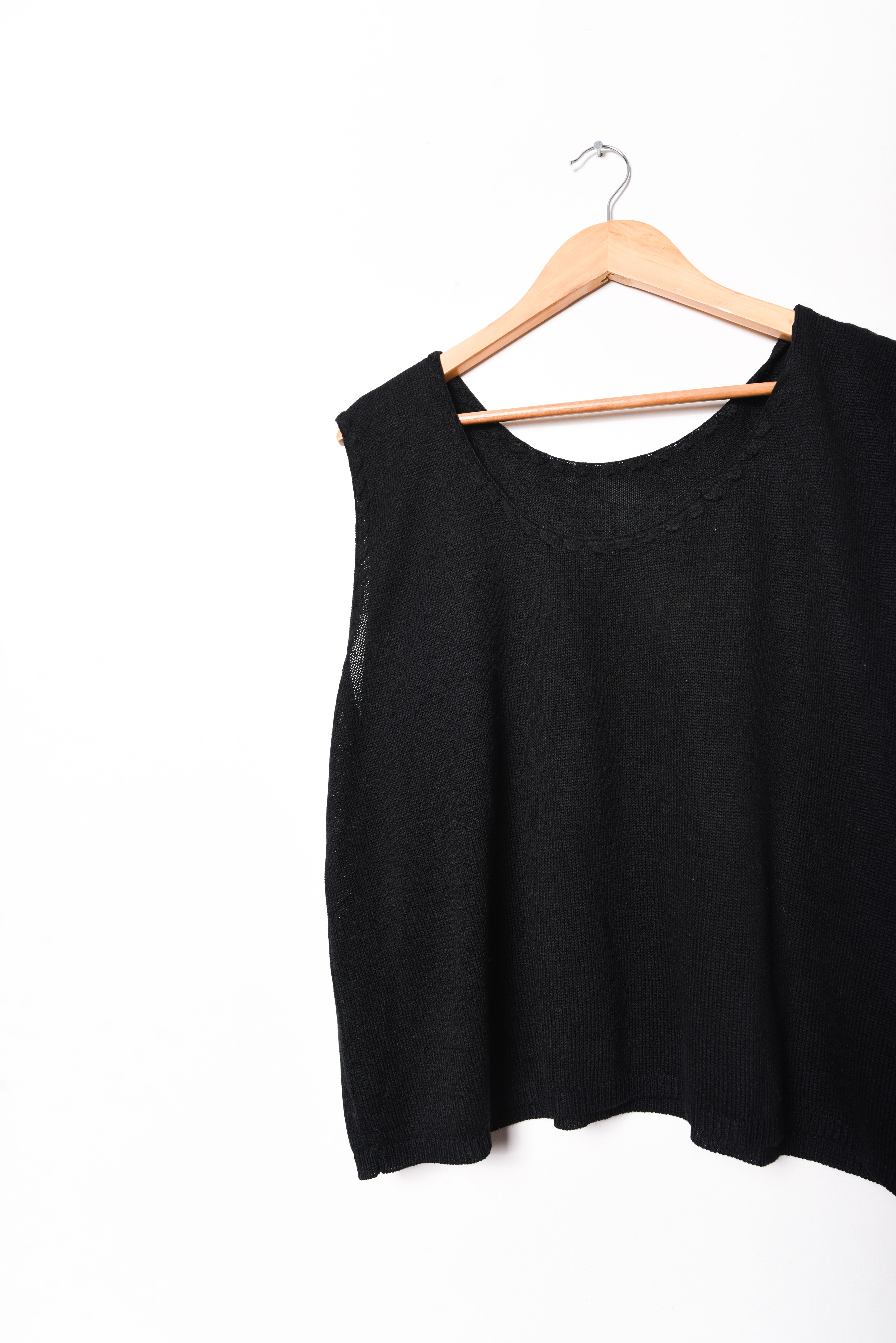 Top tejido 90s black
