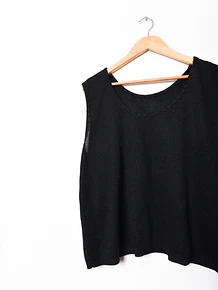 Top tejido 90s black