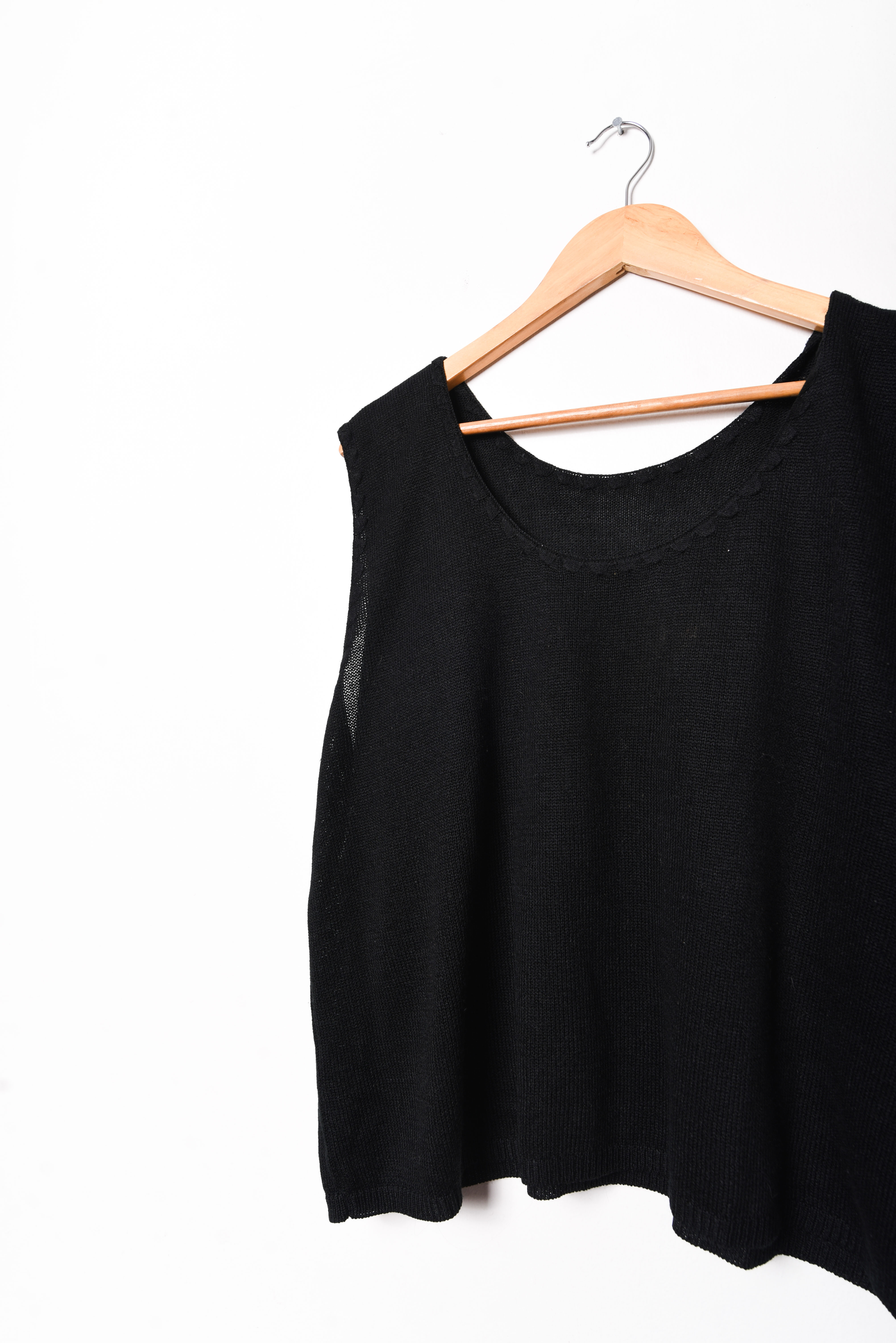 Top tejido 90s black