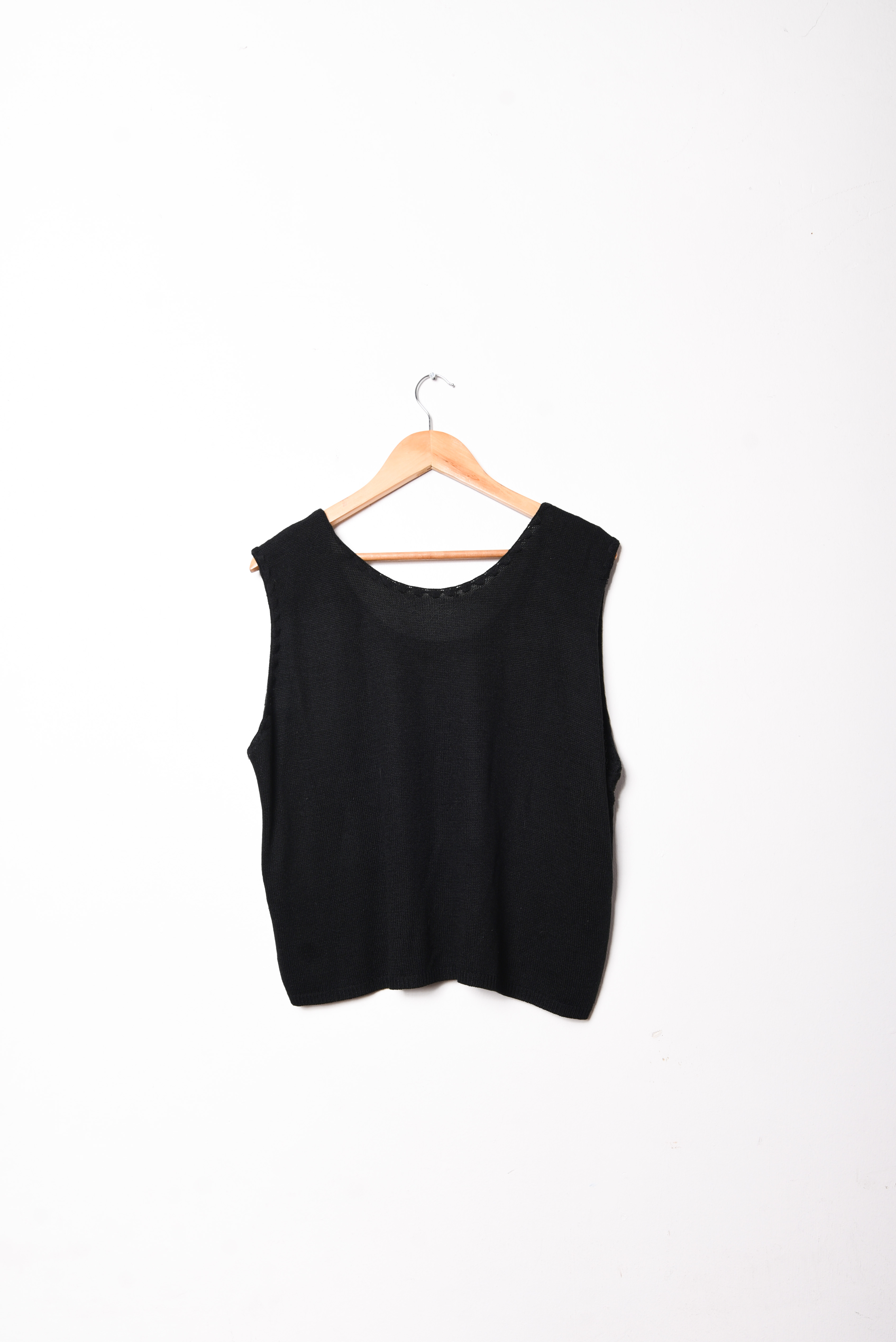 Top tejido 90s black