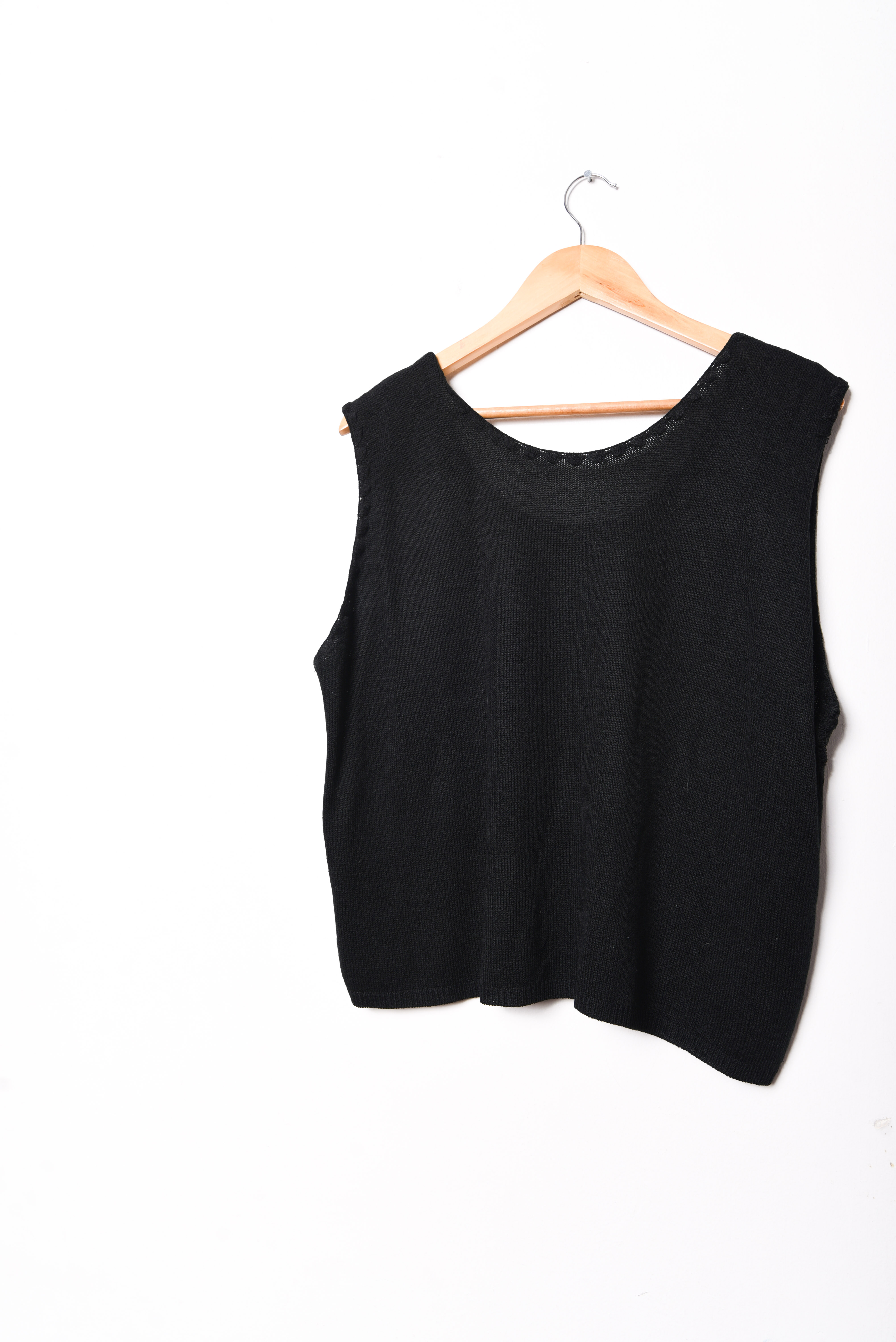 Top tejido 90s black
