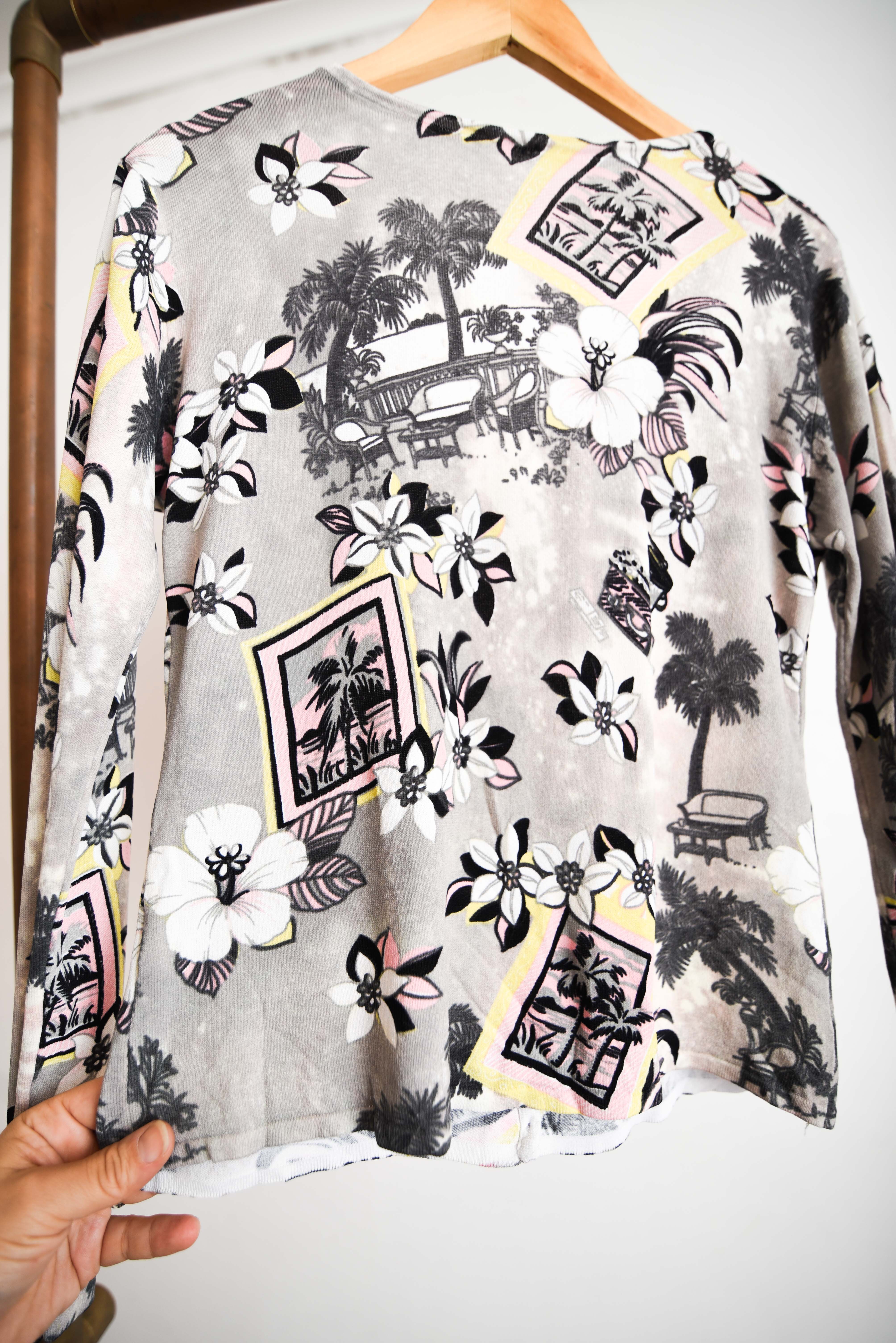 Cardigan seda primavera garden