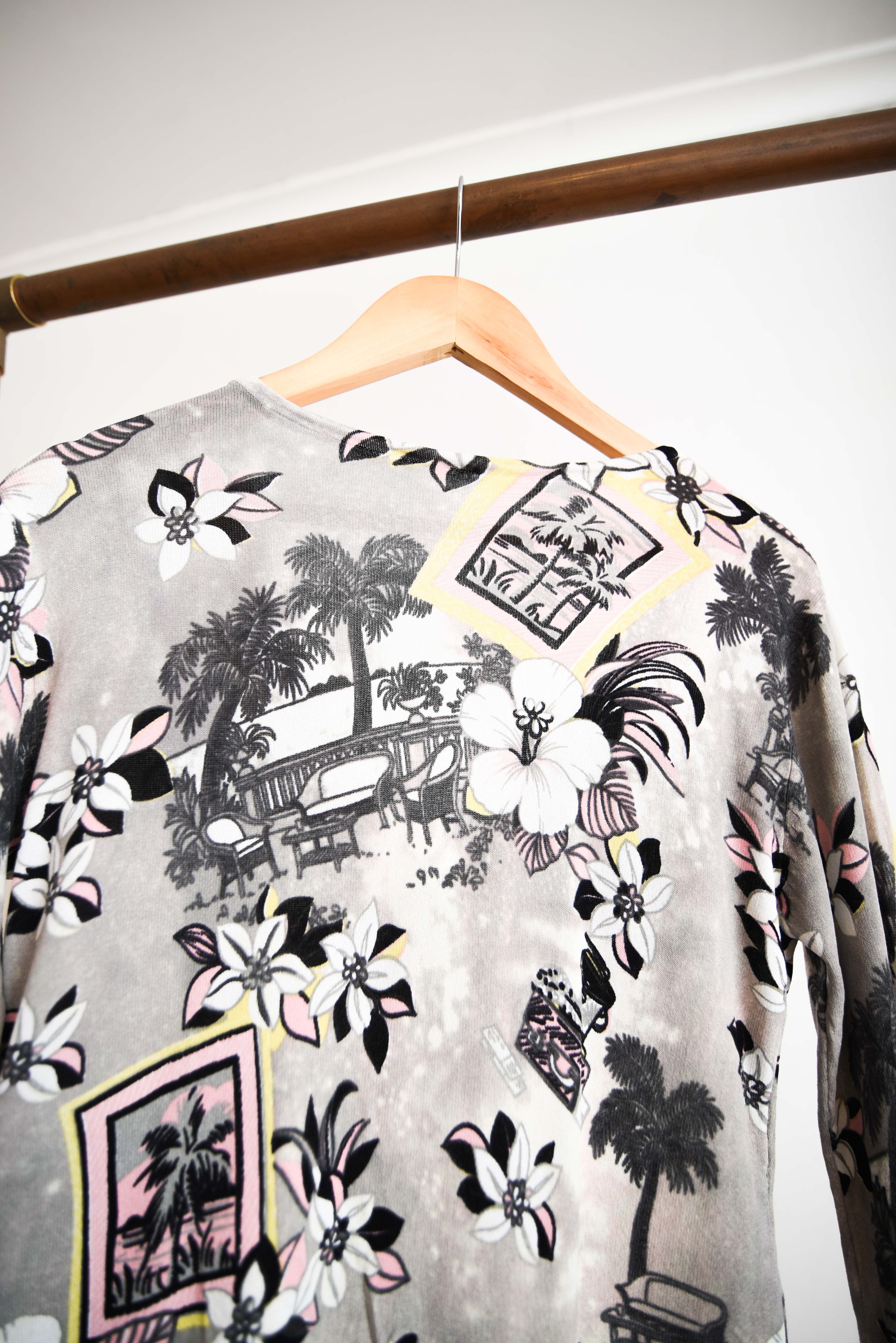 Cardigan seda primavera garden